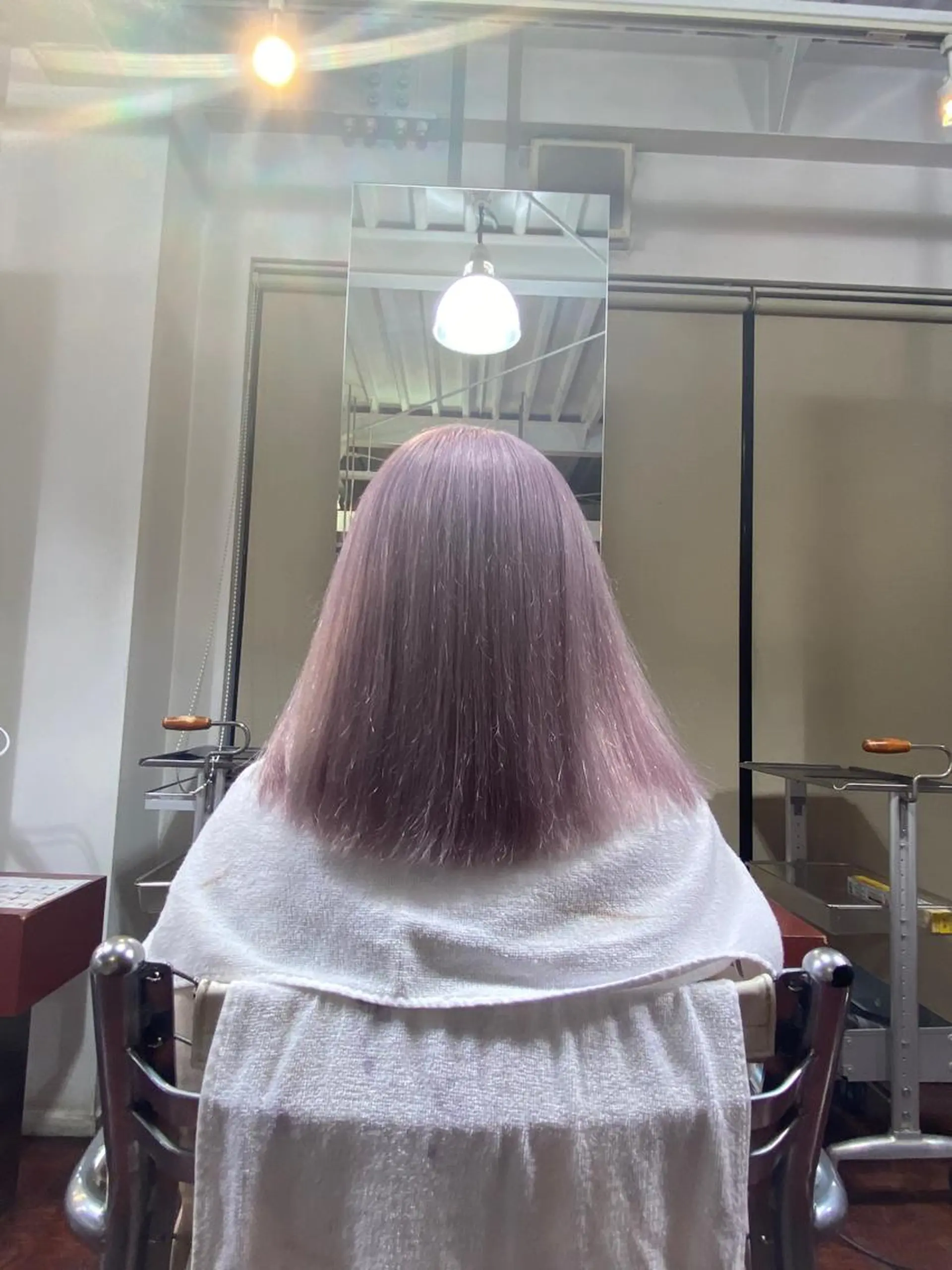 カラー ブリーチ 透明感カラー ピンクカラー ホワイトピンク TAKUMI  Roots所属・湯本 大介のヘアスタイル