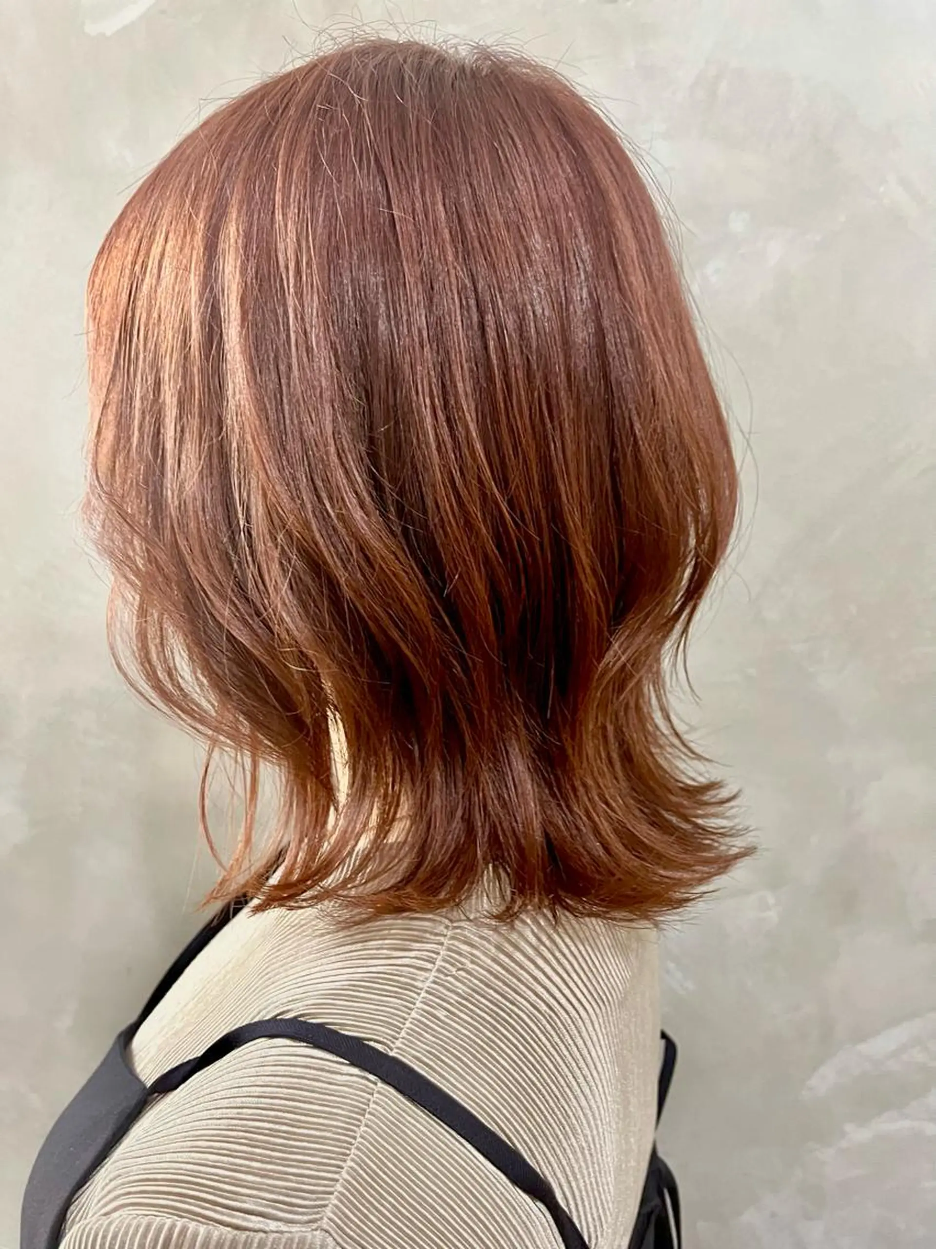 ショート ボブレイヤー オレンジブラウン ボブ レイヤーカット Say.FUKUOKA所属・⭐️ショートの匠⭐️ Say.岩井のヘアスタイル