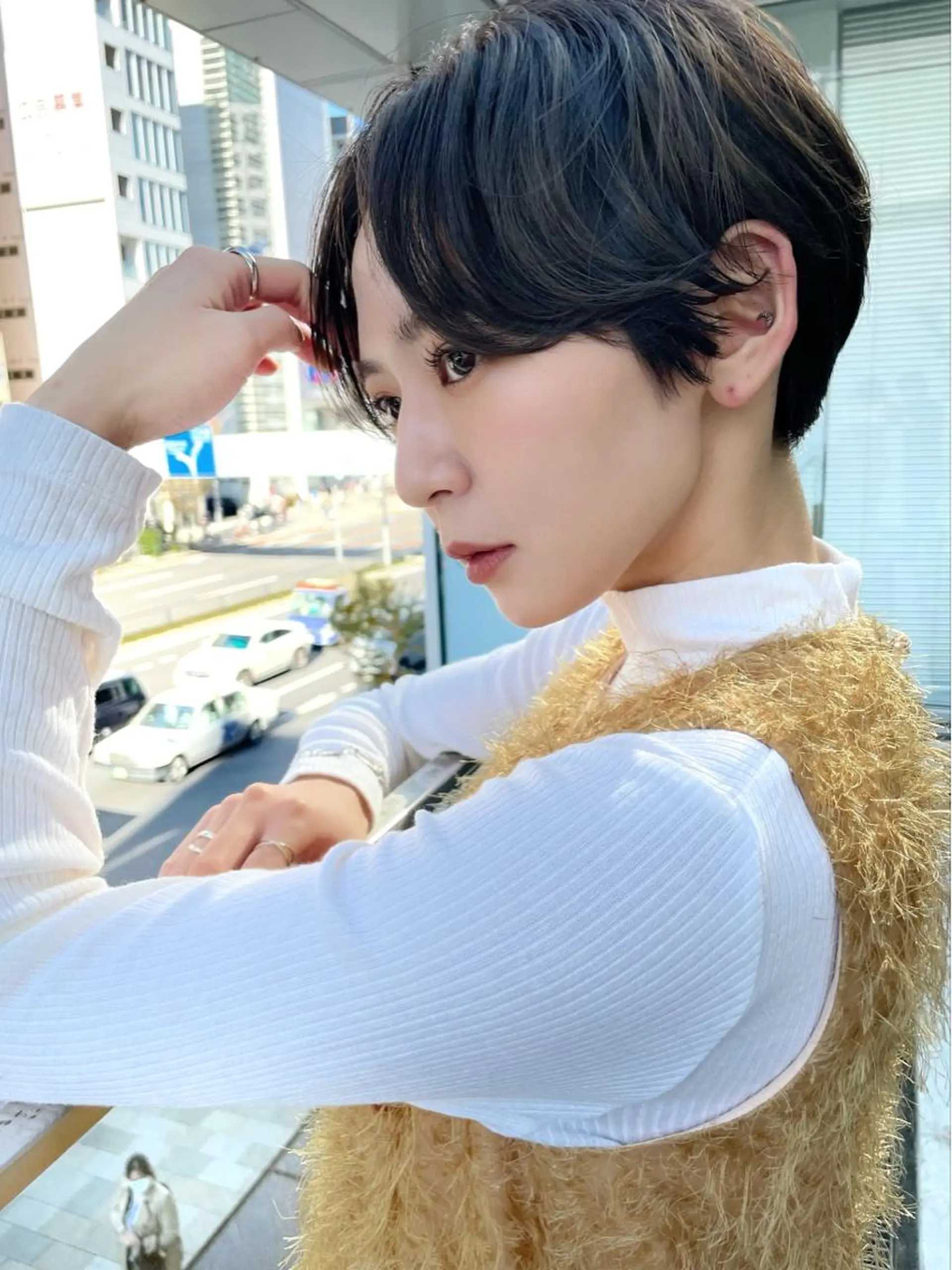 ショート ショートヘア カット 結べるレイヤーボブ くびれLady表参道のヘアスタイル