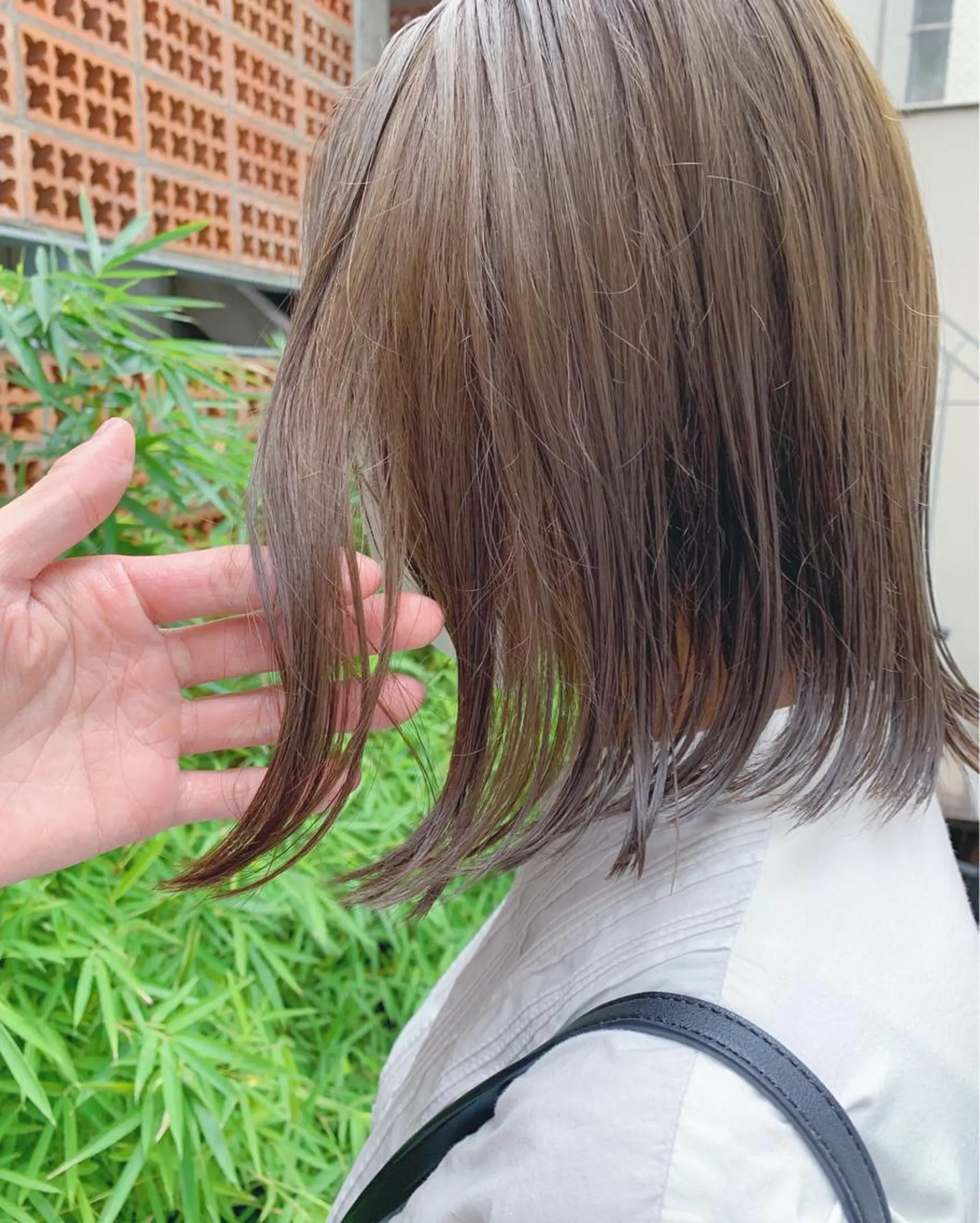 カラー ボブパーマコテ巻き風 パーマNo1深江秀平のヘアスタイル