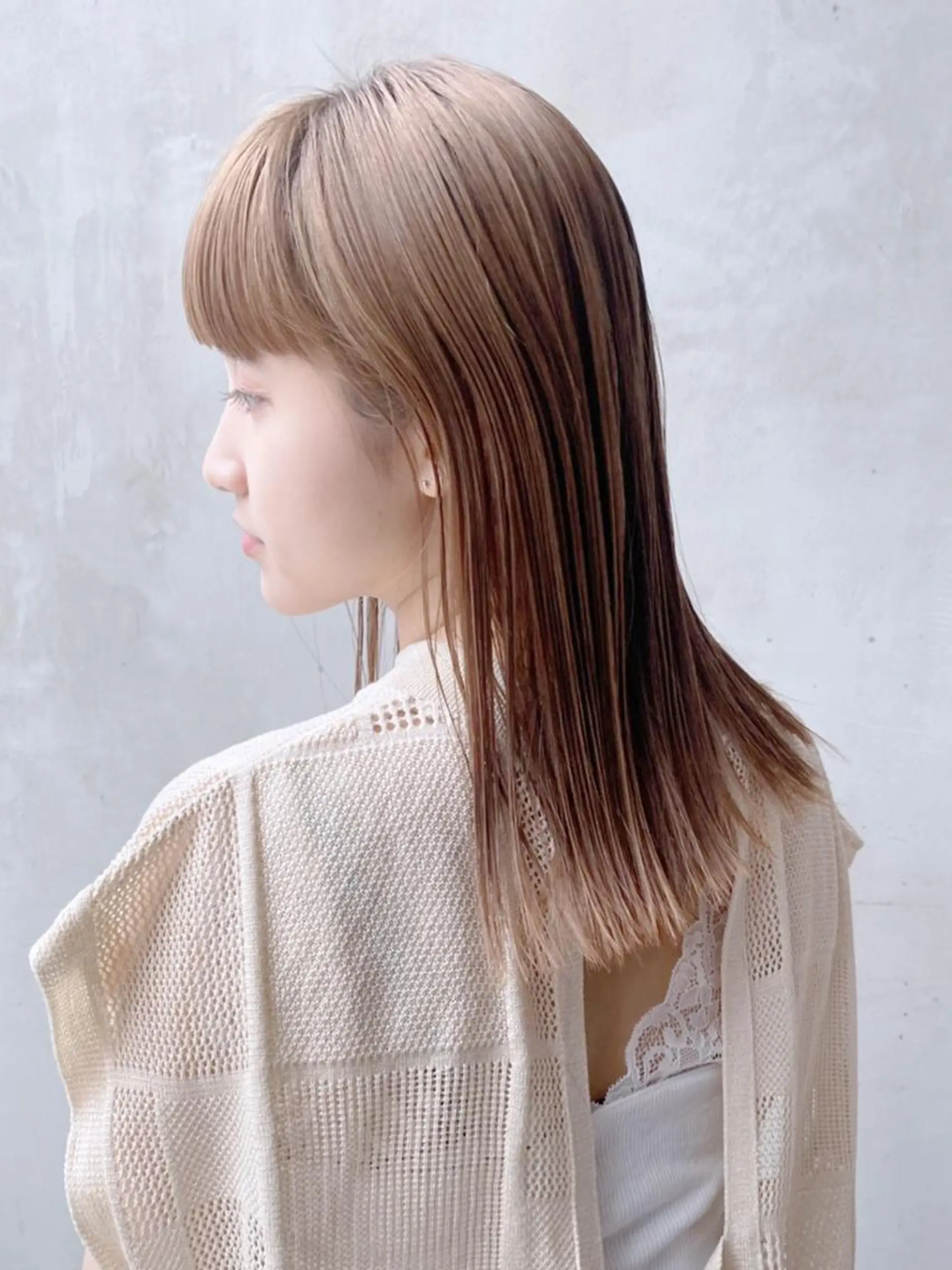 ロング カラー パーマ ヘアアレンジ メンズ ベージュカラー ニュアンスパーマ ITbyALBUM 八王子店のヘアスタイル