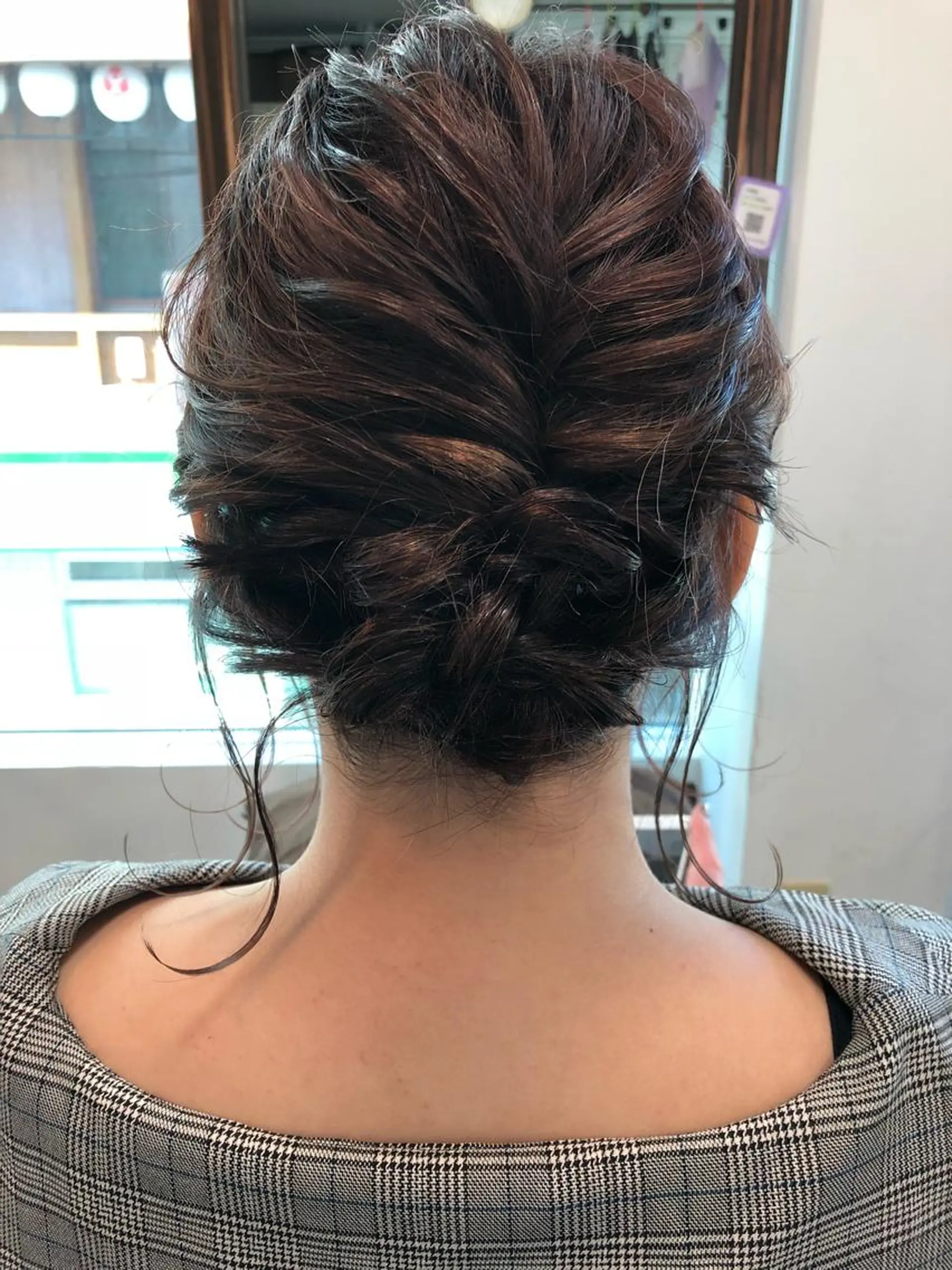 ミディアム カラー ヘアアレンジ ボブ 榎園 由美のヘアスタイル