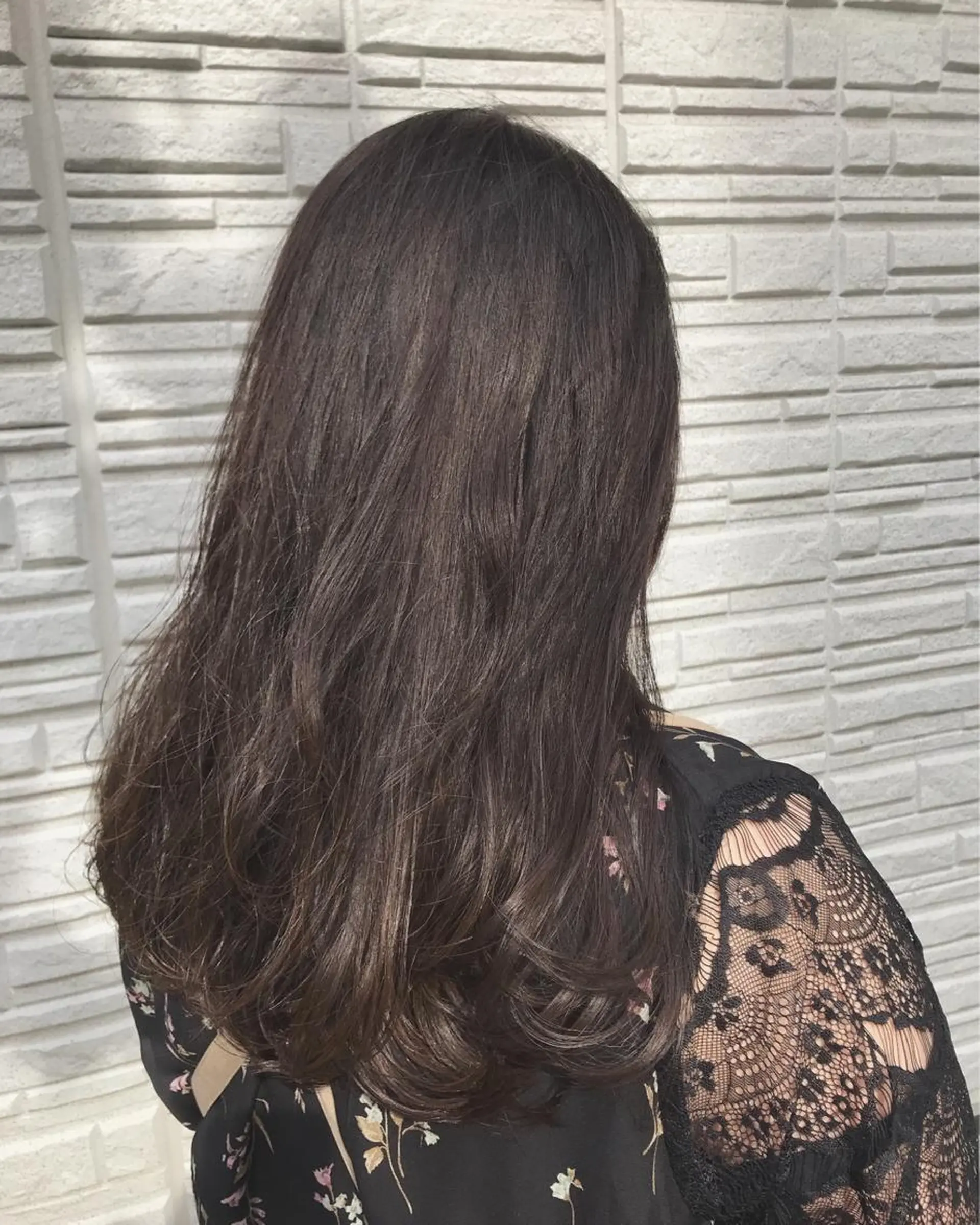 セミロング 暖色カラー🍊 ボブ🌿顔周りcutのヘアスタイル