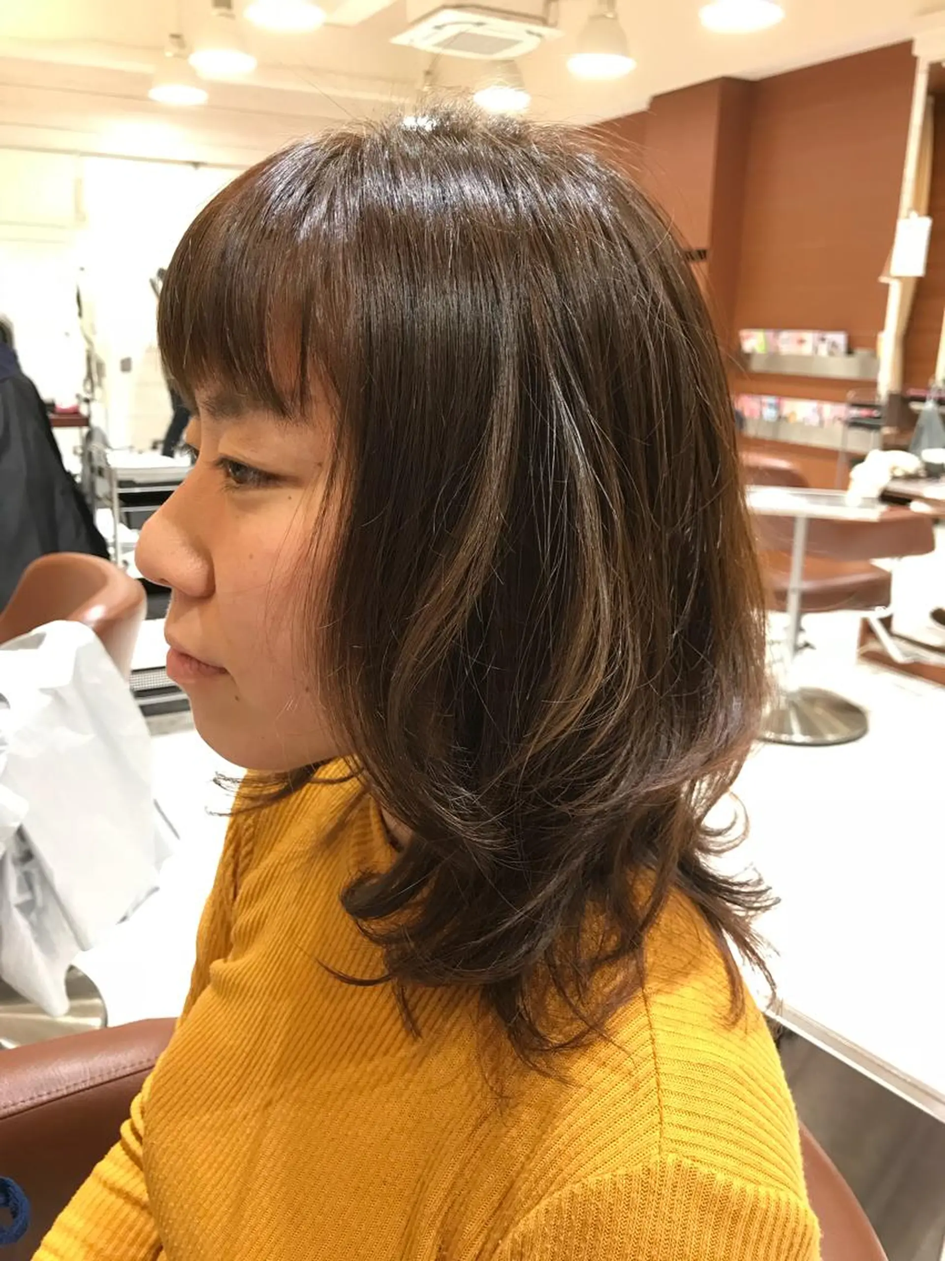 ロング カラー ヘアアレンジ ロングレイヤー レイヤーカット ロング テラモト カズヨシのヘアスタイル