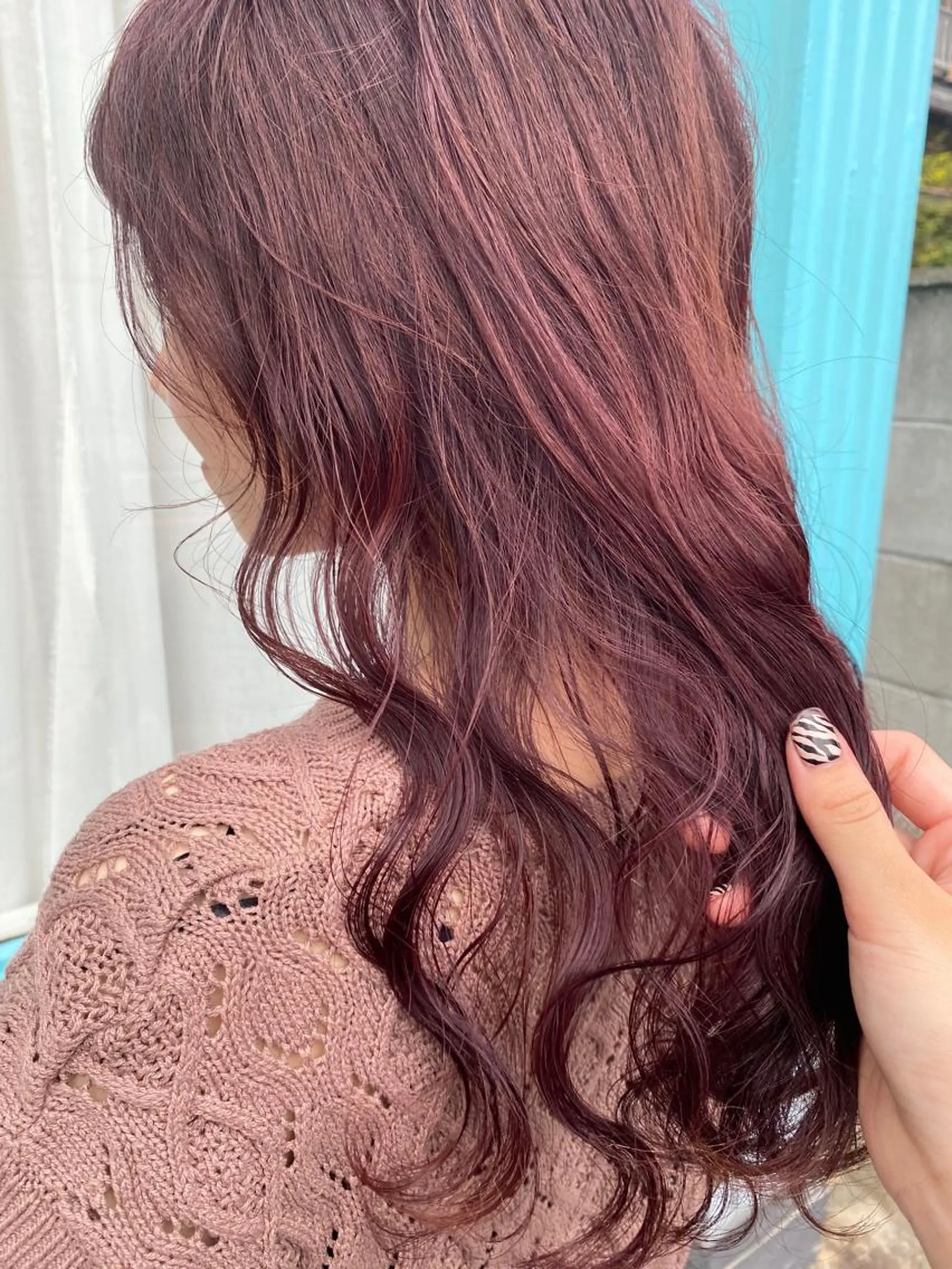 セミロング カラー 安藤 佑衣のヘアスタイル