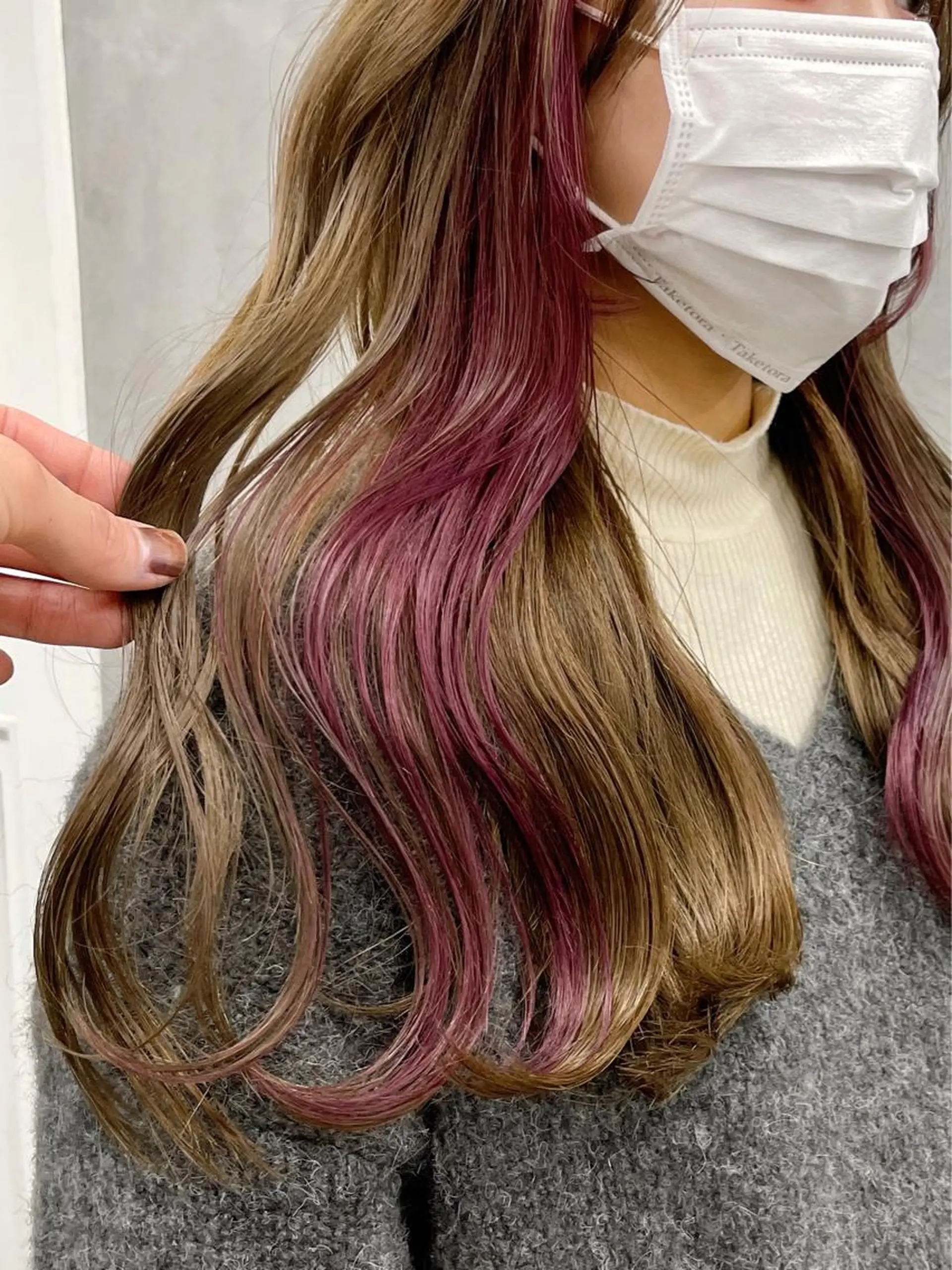 ミディアム カラー カット ヘアカラー トリートメント ブリーチダブルカラー 【koide】のヘアスタイル