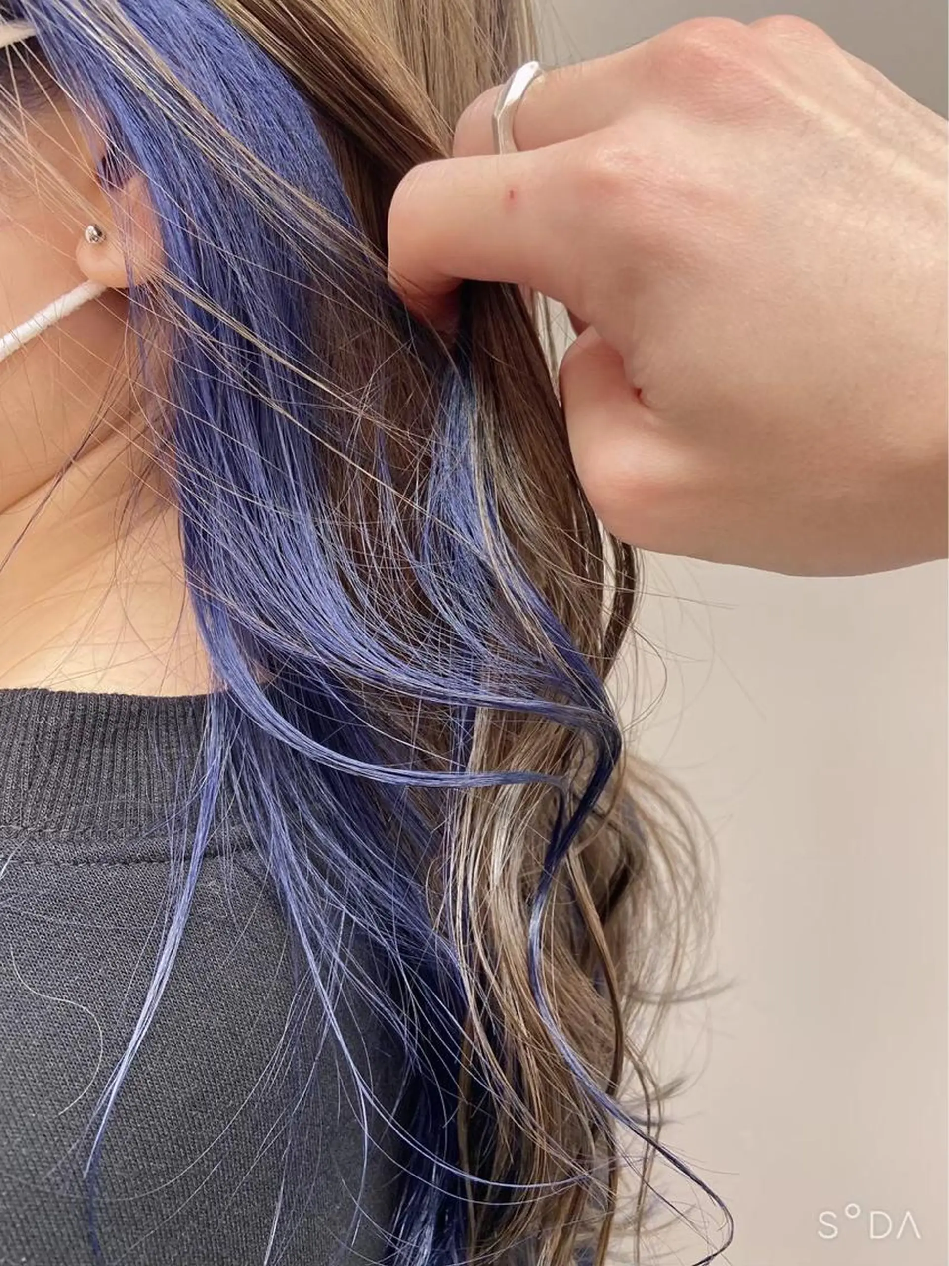 ミディアム カラー ヘアアレンジ ネイル マツエク・マツパ アイブロウ 【メンズサロン】 BLUCK 横浜のヘアスタイル