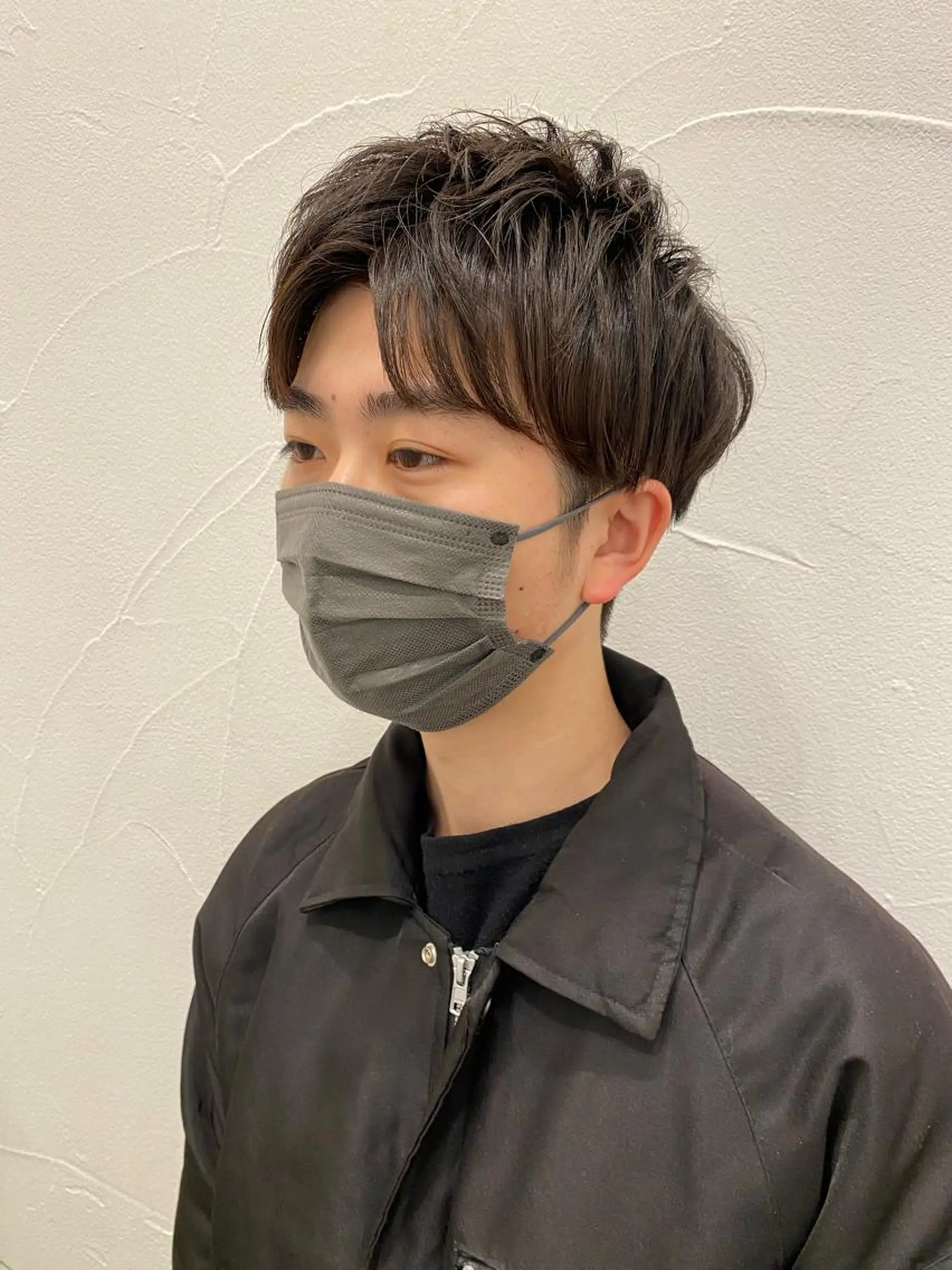 ショート パーマ メンズ マッシュ Ash中目黒店 榊間茜のヘアスタイル