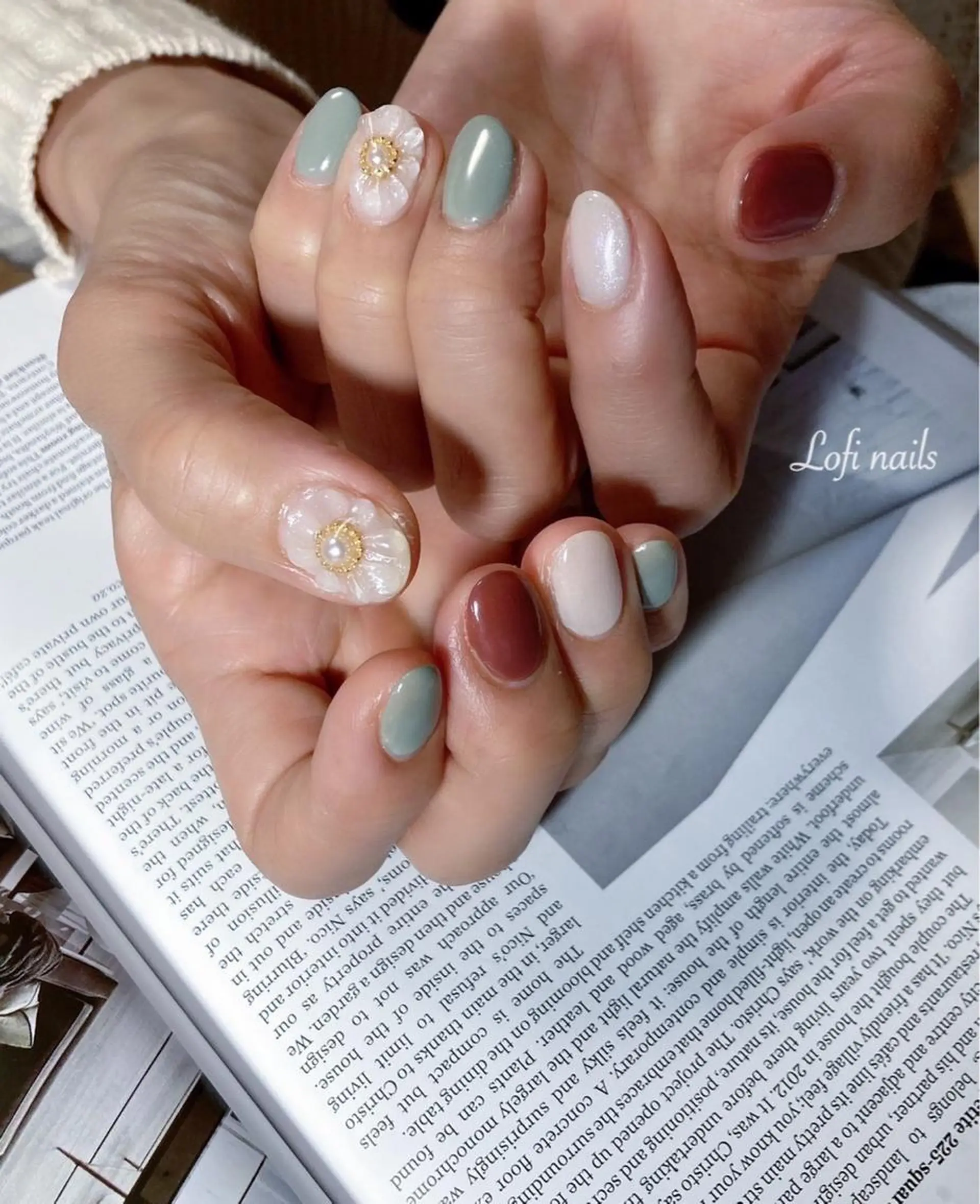 ミディアム ネイル Lofi nails ゆきこのネイルデザイン