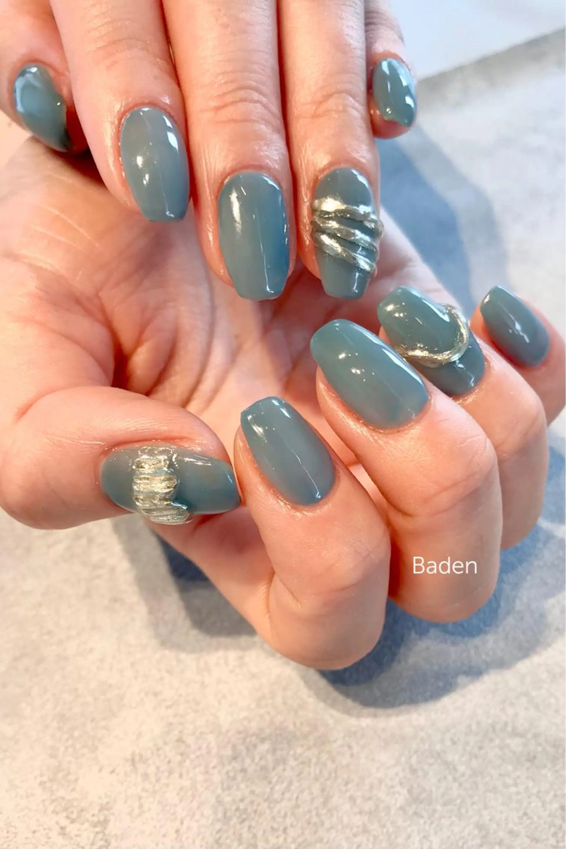 ネイル ミラーネイル ハンドネイル Baden Nail ﾊﾞ-ﾃﾞﾝ ﾈｲﾙのネイルデザイン
