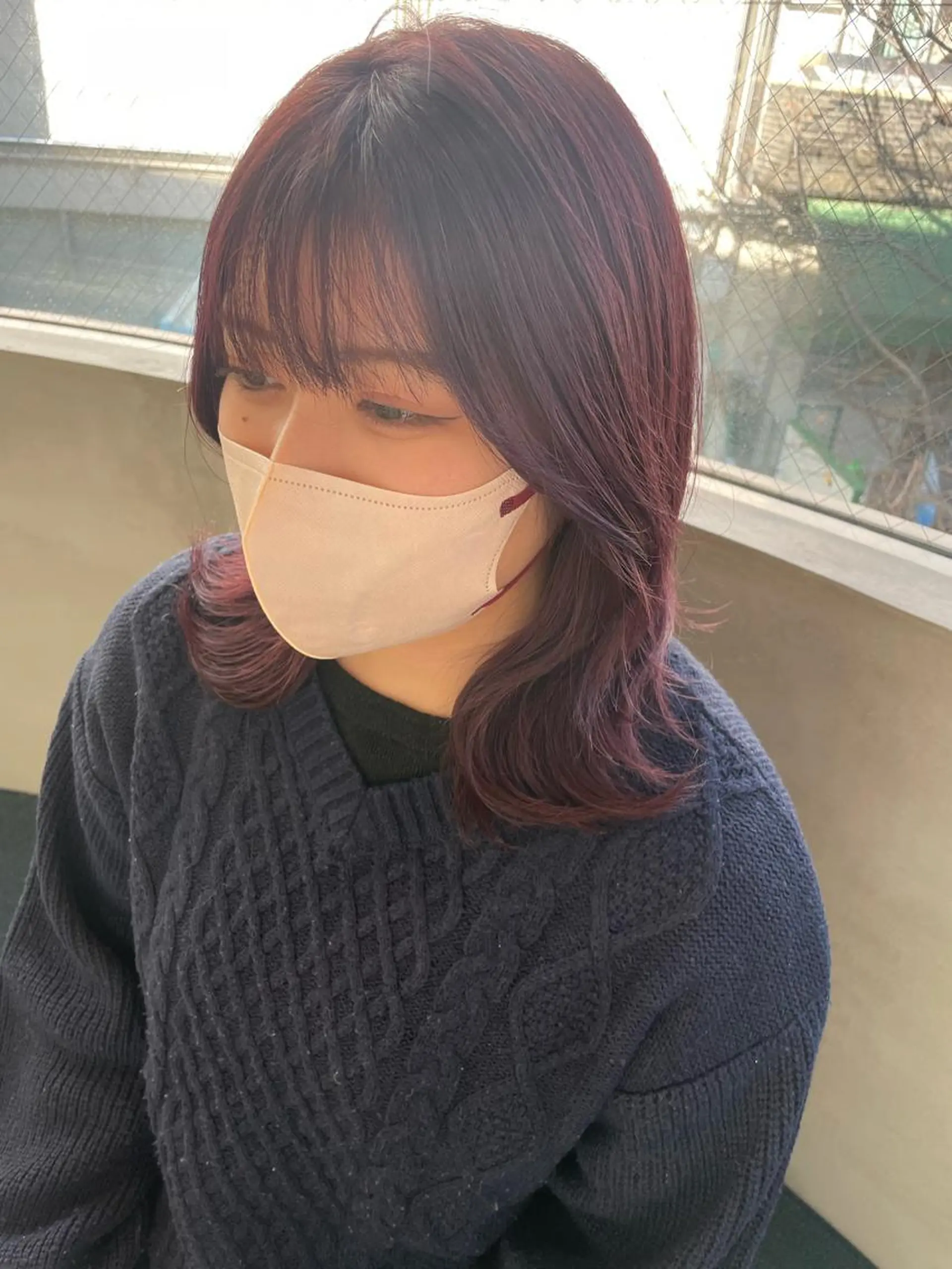 カラー 若月 あやかのヘアスタイル