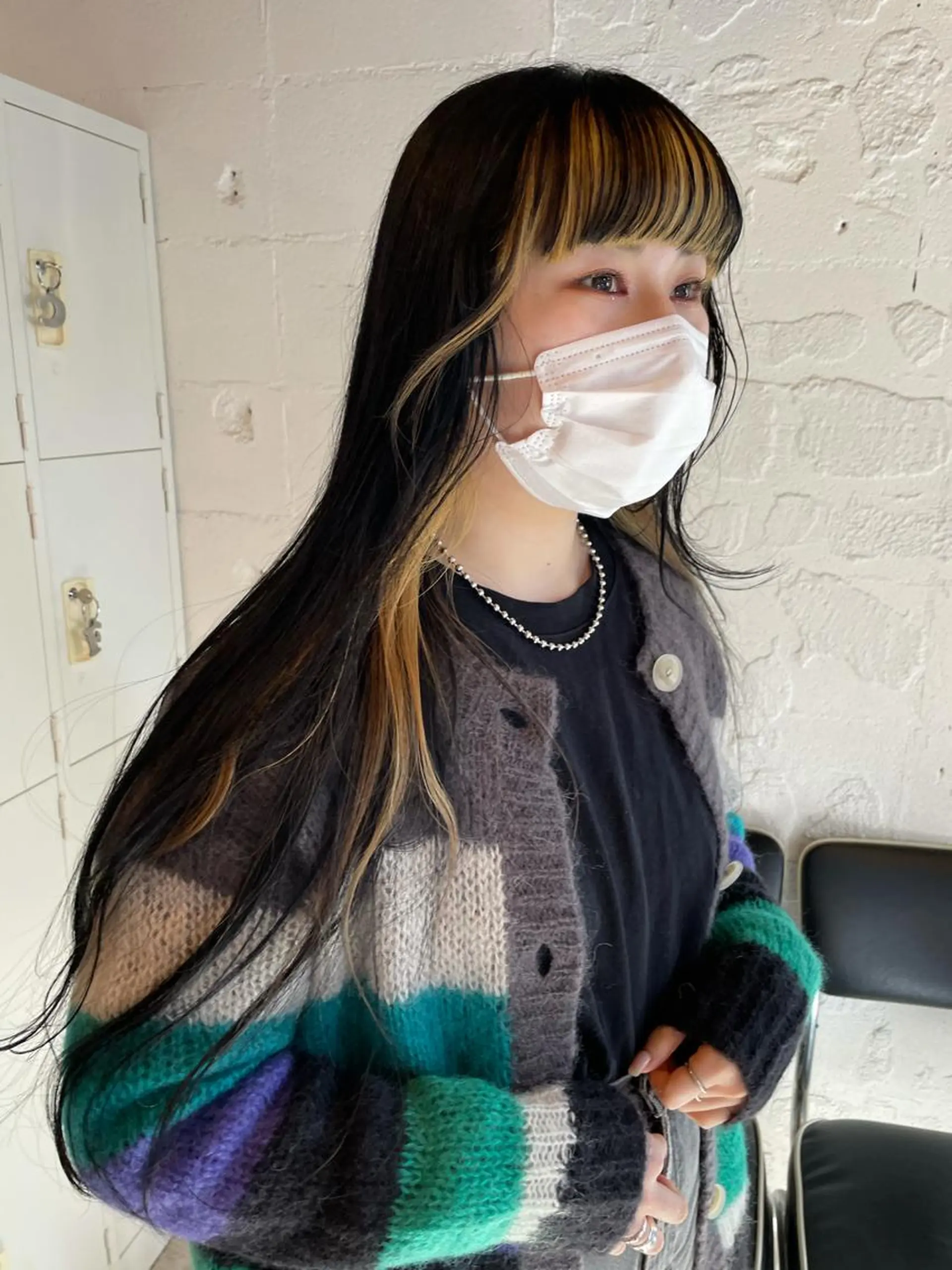 ロング カラー イエローカラー ヘアカラー トリートメント ヘッドスパ ヘアセット SALOWIN下北沢所属・hazuki 🌝のヘアスタイル