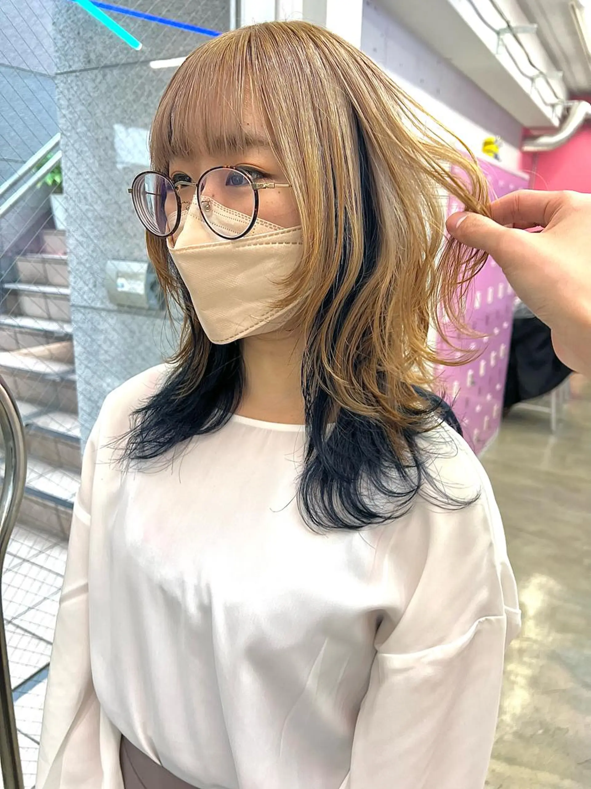 ロング カラー ヘアアレンジ カット ヘアカラー トリートメント ヘアセット 🐺ウルフの神🐺 /カラー/けいすけのヘアスタイル