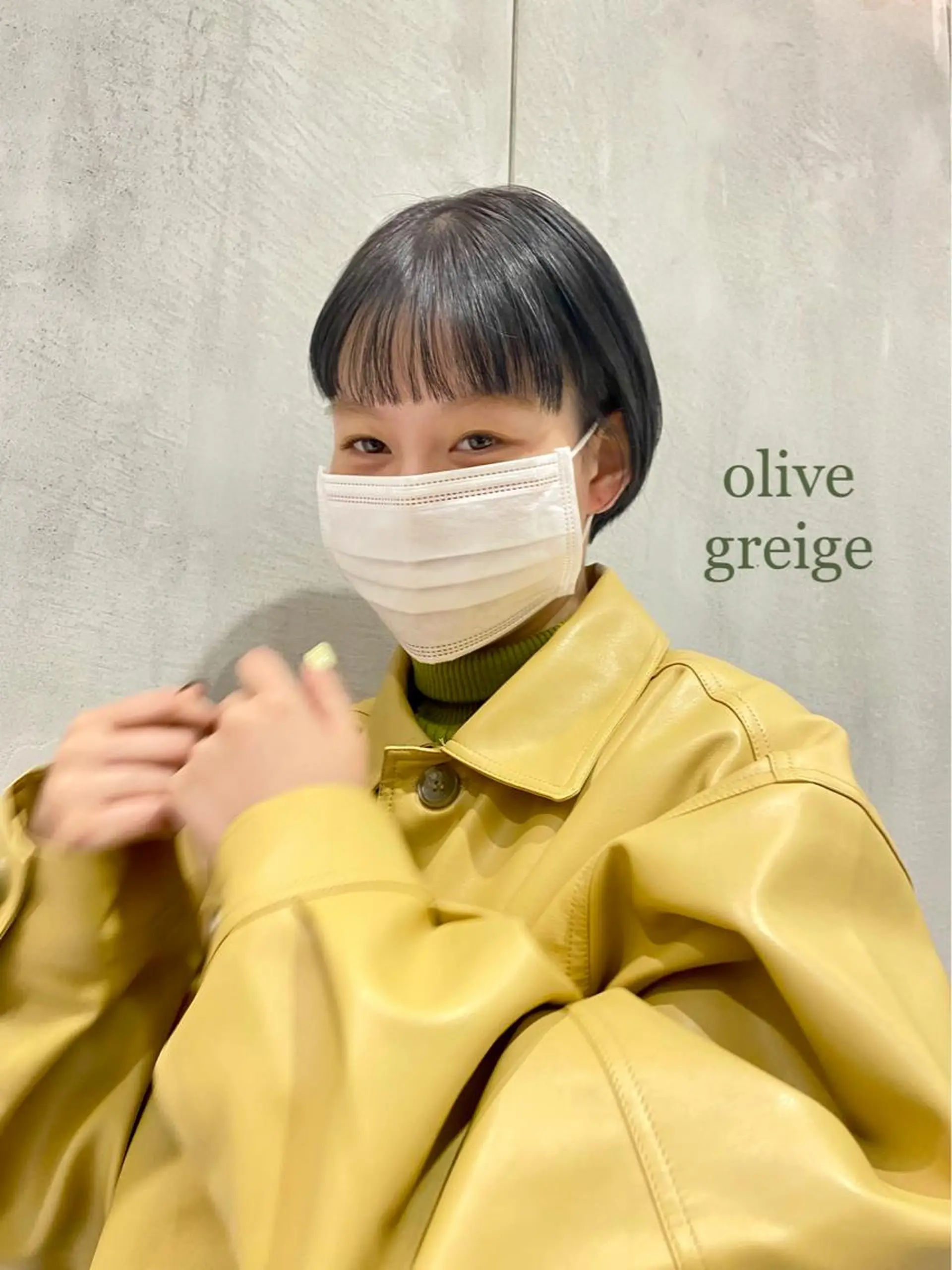 カラー オリーブカラー ヘアカラー 艶感/ナチュラル 🩵amiのヘアスタイル