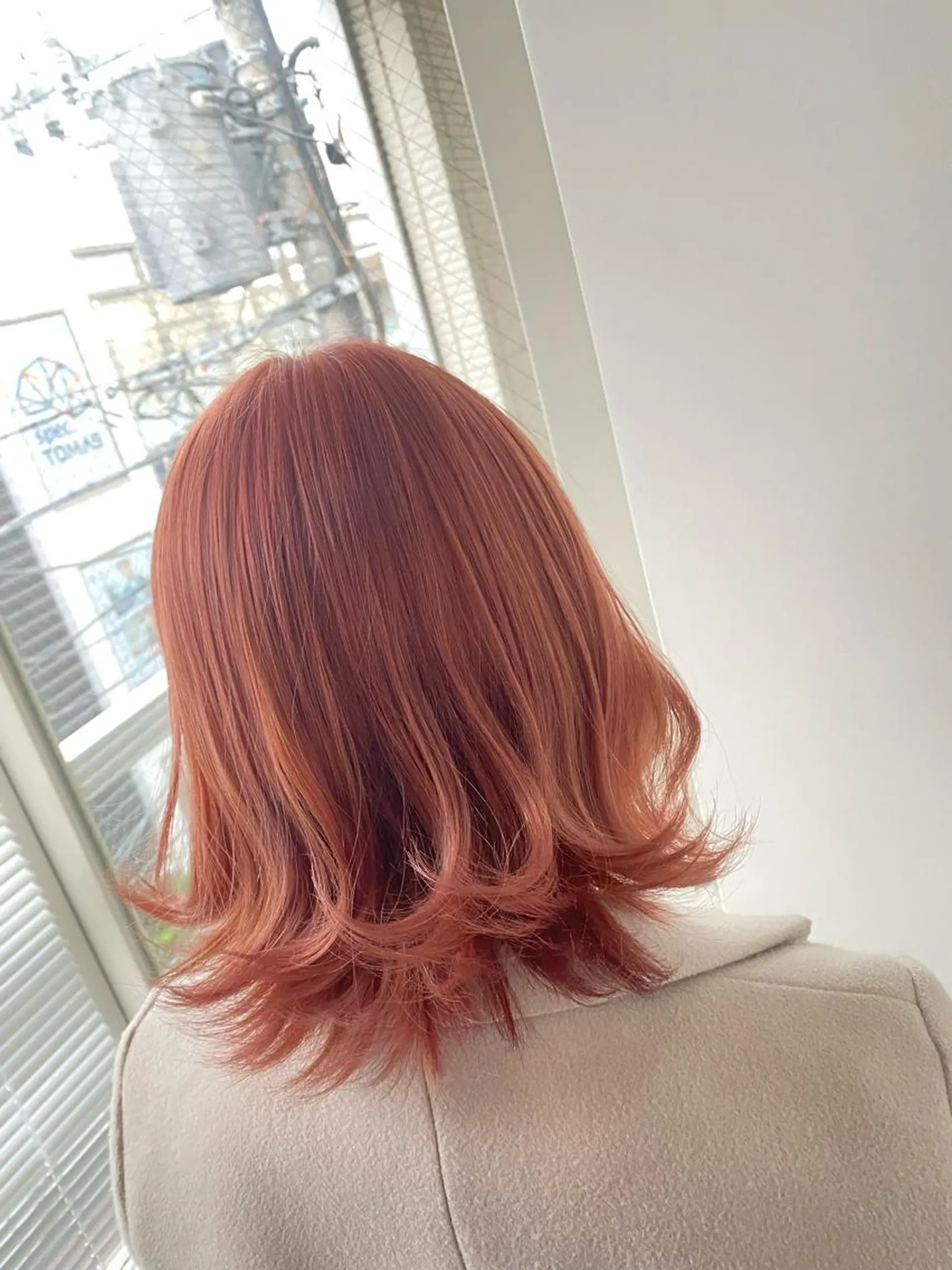 ミディアム カラー ベージュカラー ピンクカラー ピンクベージュ CIEN white所属・パーマモデル募集中 渥美翔人のヘアスタイル