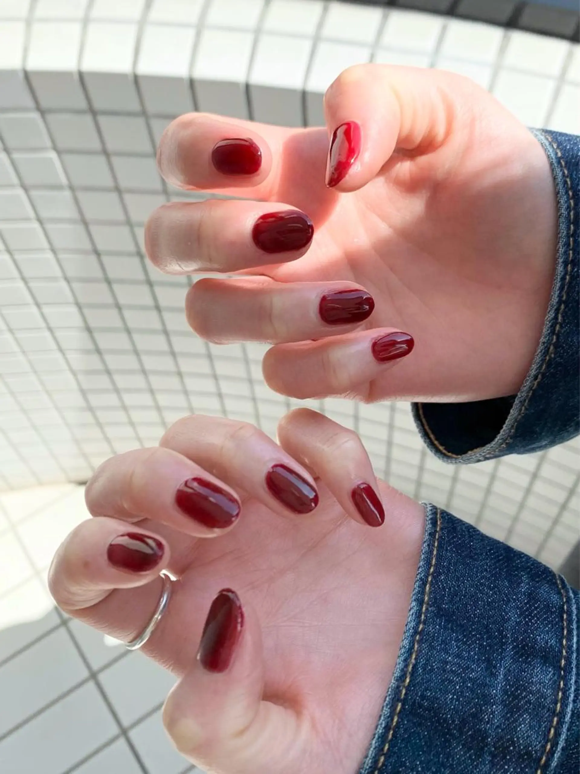 ネイル 赤色 ハンドネイル N.barber / koderaのネイルデザイン