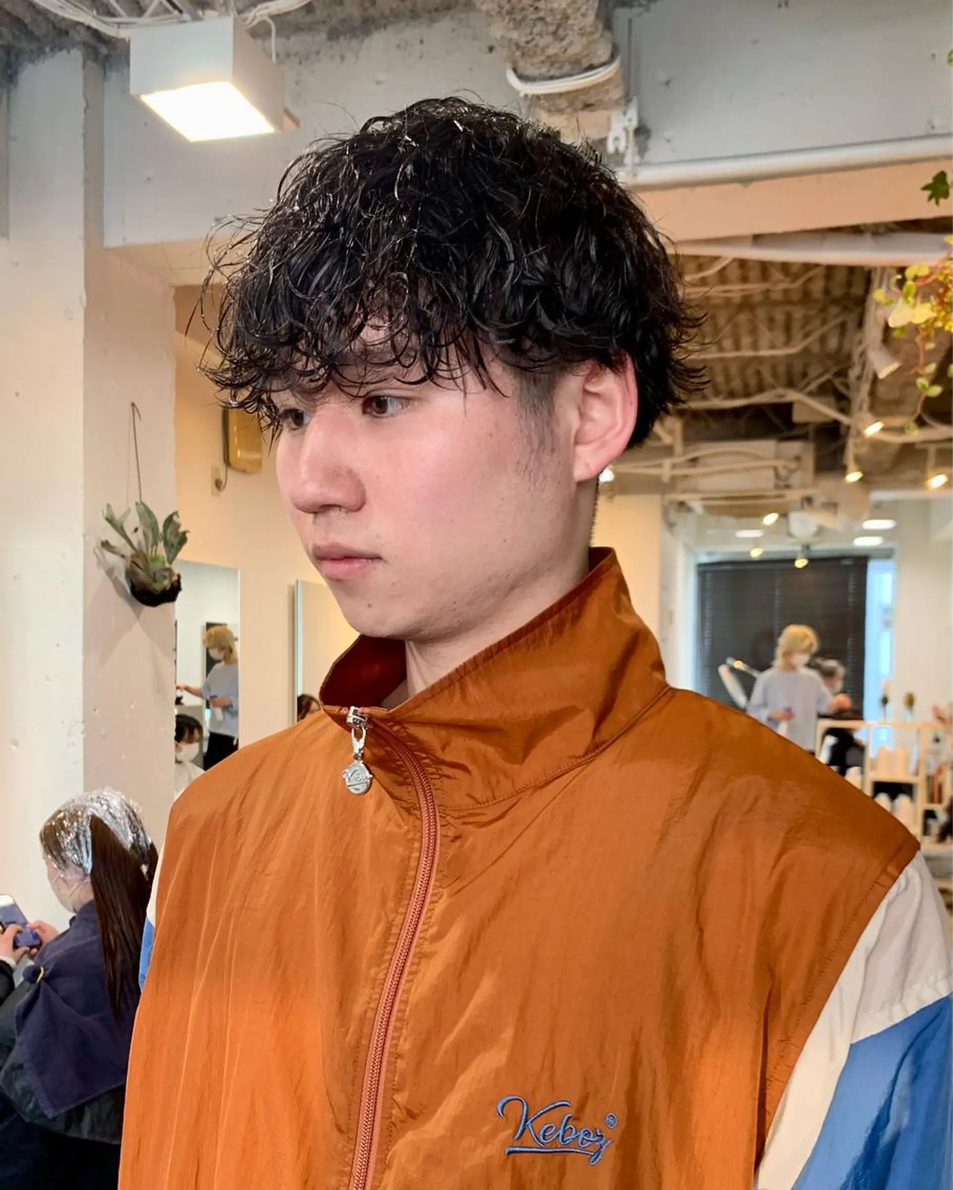 ショート パーマ メンズ カット パーマ グランジヘア 無造作ヘアHYUGAのヘアスタイル