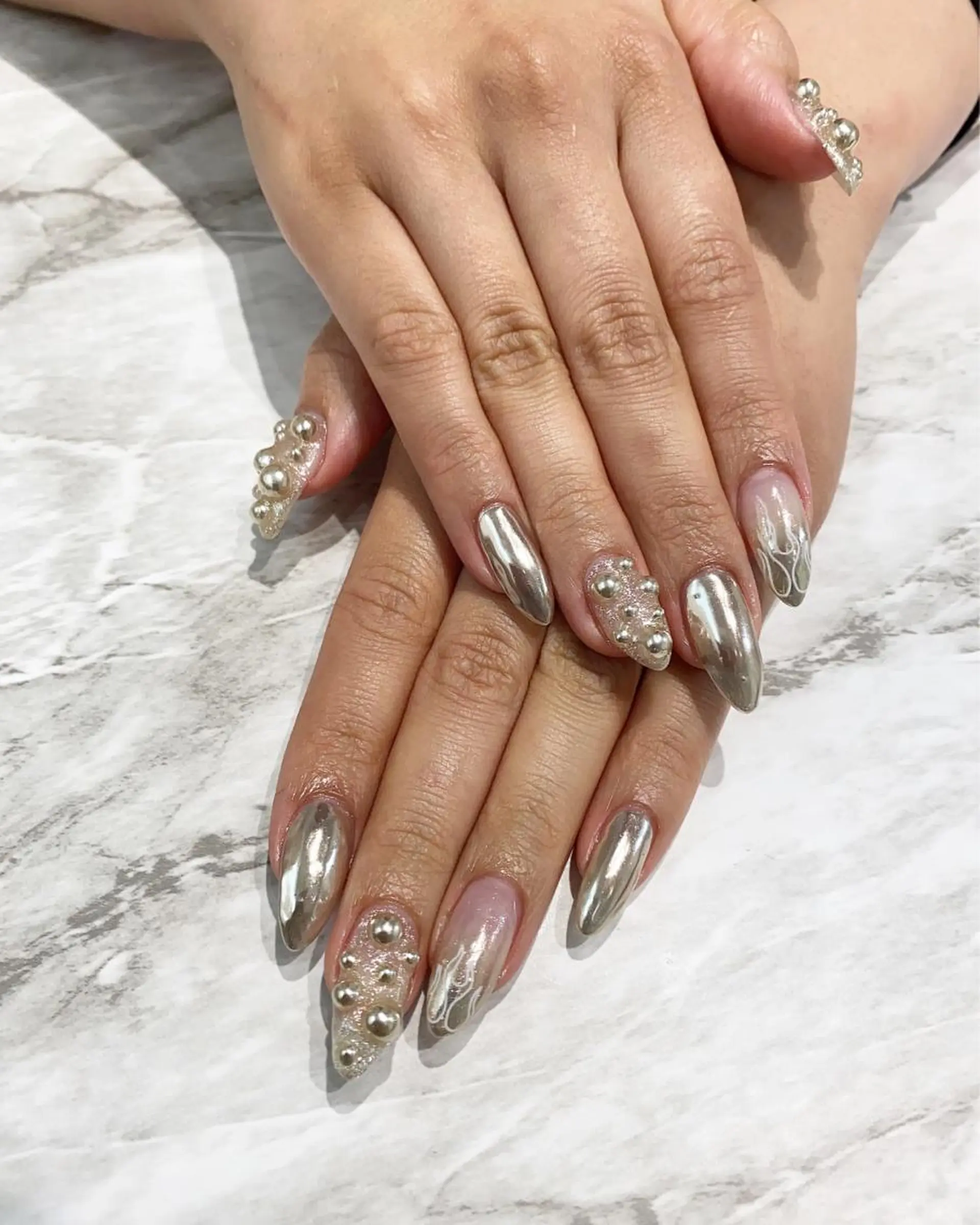 ネイル ハンドネイル フットネイル ハンドケア nail salon  AlgeTy所属・✴︎:.｡. MAKI.｡.:✴︎のネイルデザイン