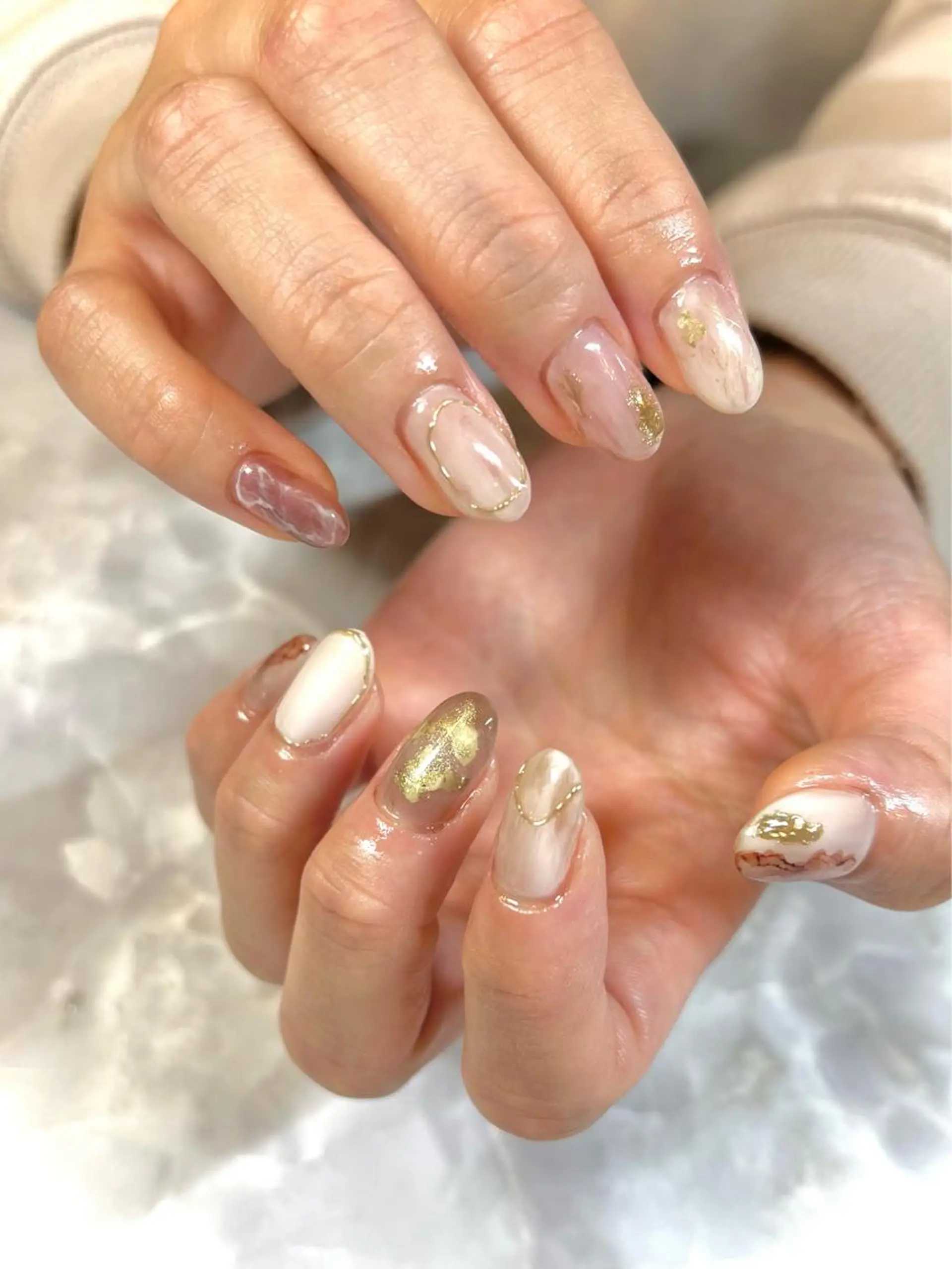 ネイル ニュアンスネイル シンプルネイル Nail Salon&School REPLENDA所属・REPLENDA/ azusa(石井梓)のネイルデザイン