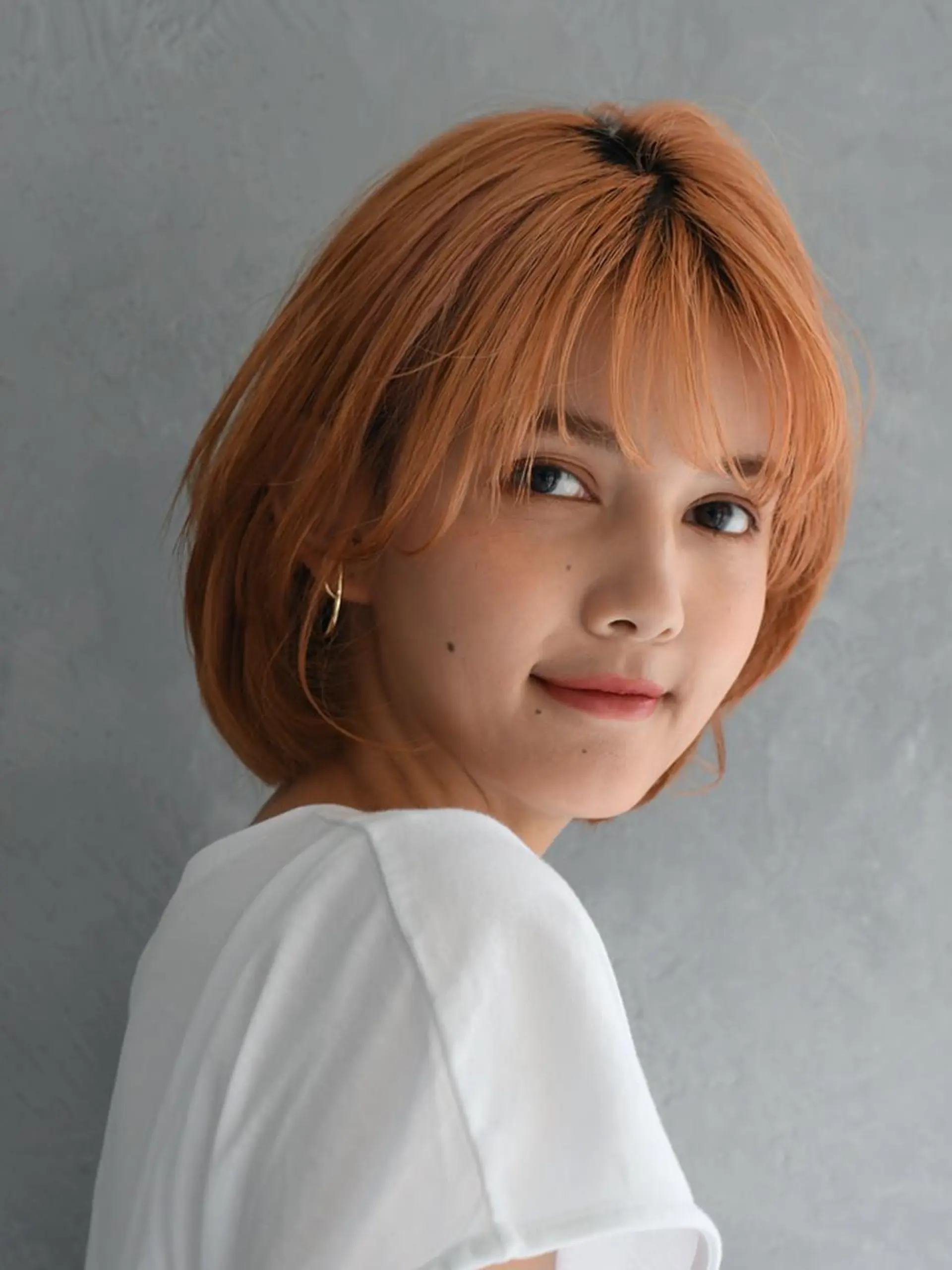 ミディアム ヘアカラー 鈴木 空音のヘアスタイル