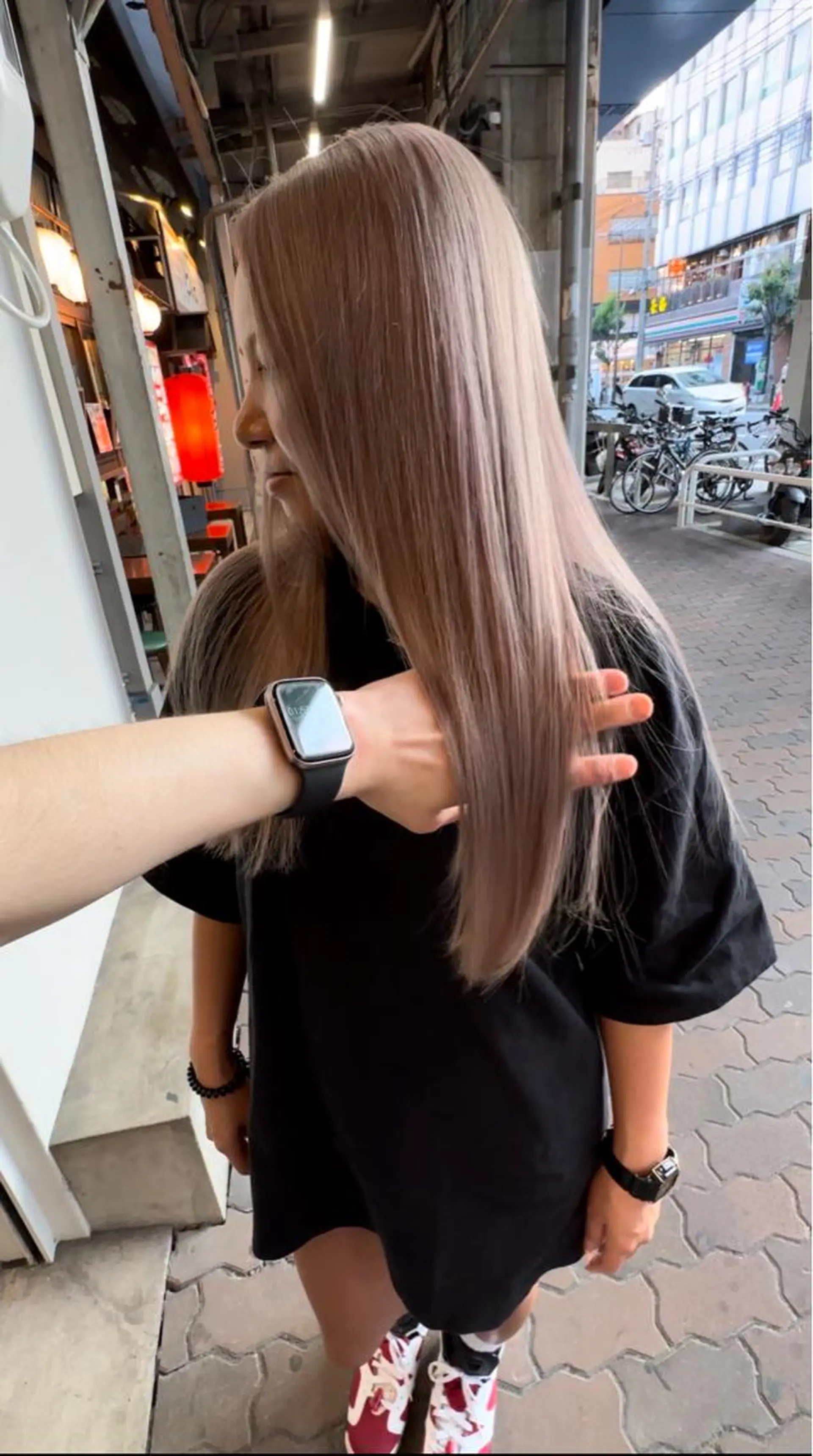 ロング カット ヘアカラー 田中 聖也のヘアスタイル