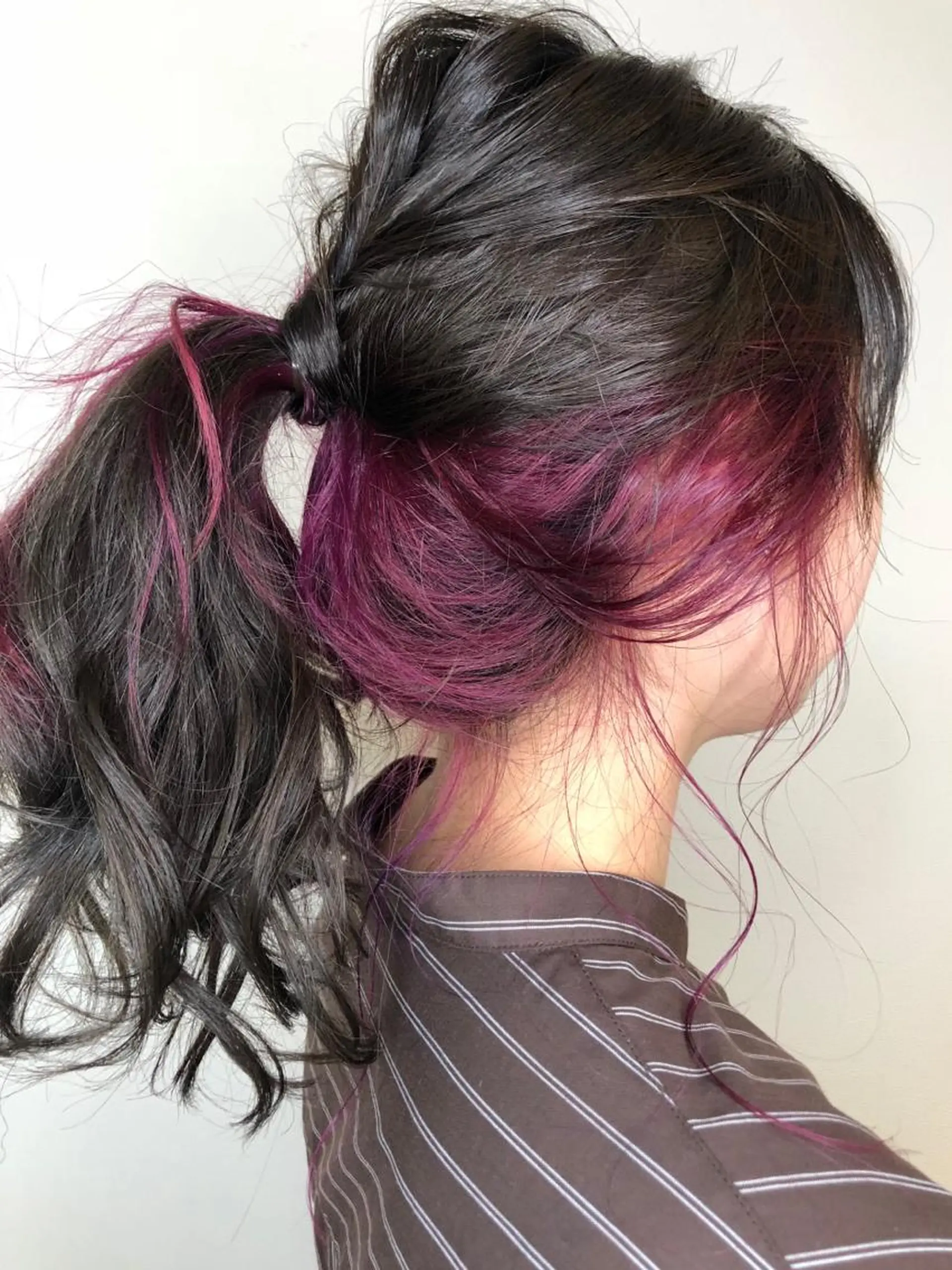 セミロング カラー ブリーチ ケアブリーチ イルミナカラー インナーカラー メンズヘア特化 崎田 成人のヘアスタイル