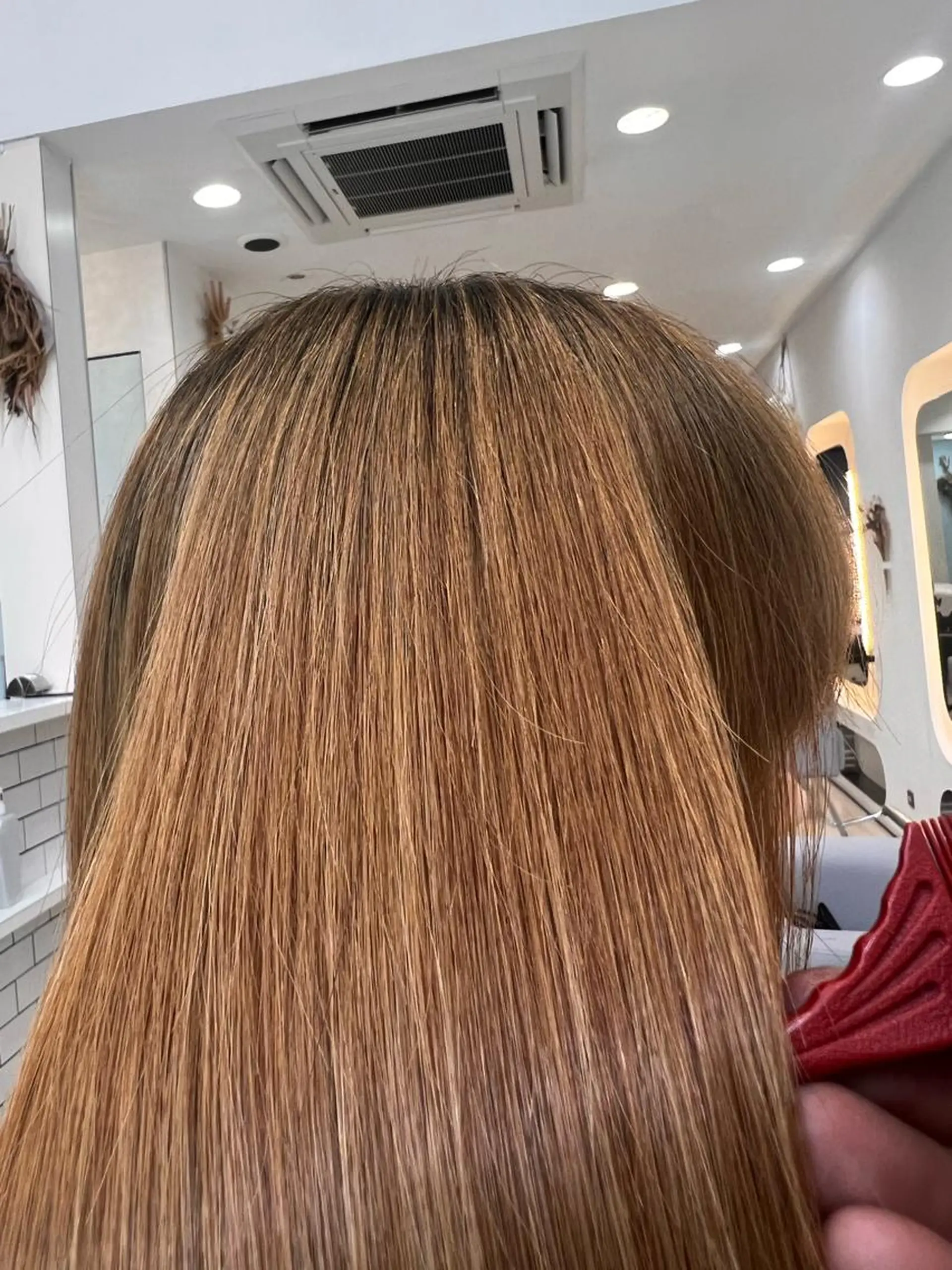 ミディアム カラー パーマ ヘアカラー 堀井 凌平のヘアスタイル