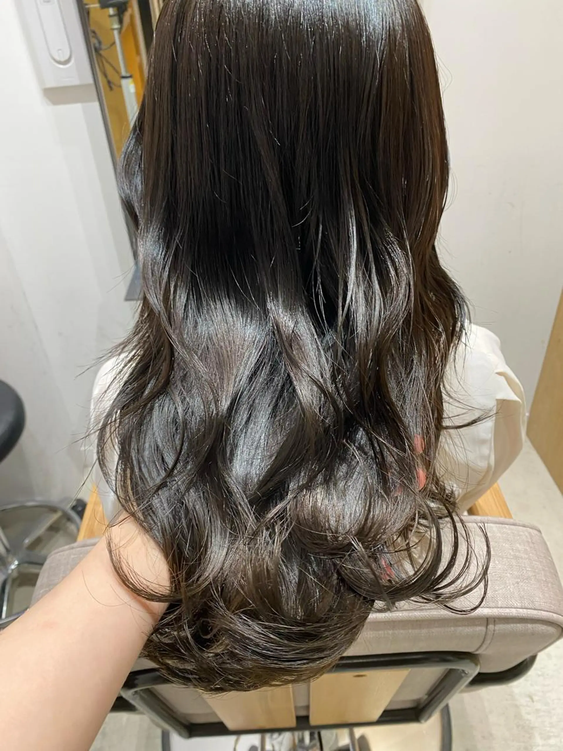 セミロング カット ヘアカラー 🎀ブリーチなし 透明感🎀yuhiのヘアスタイル