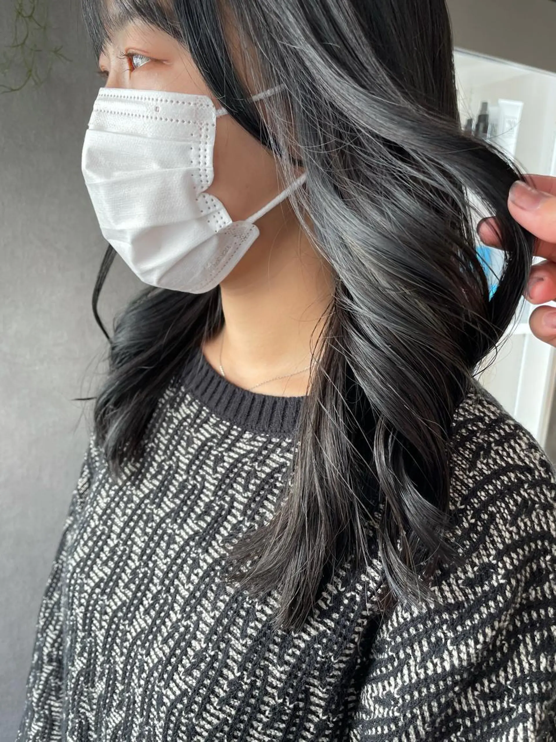 セミロング カラー ヘアカラー ナチュラル透明感🌱 小山美樹子のヘアスタイル