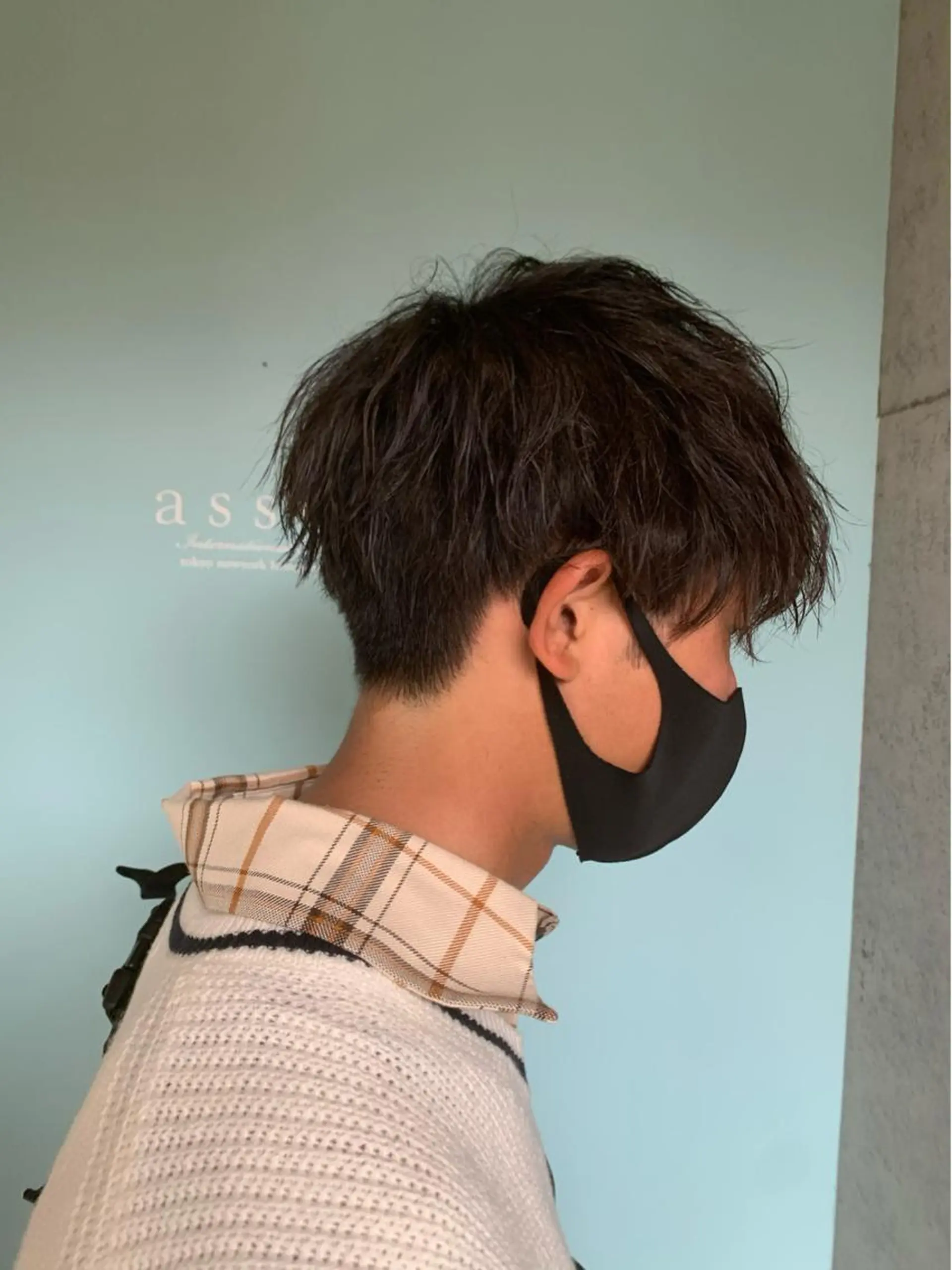 ショート パーマ メンズ カット パーマ ally hairsalon所属・Emi .のヘアスタイル