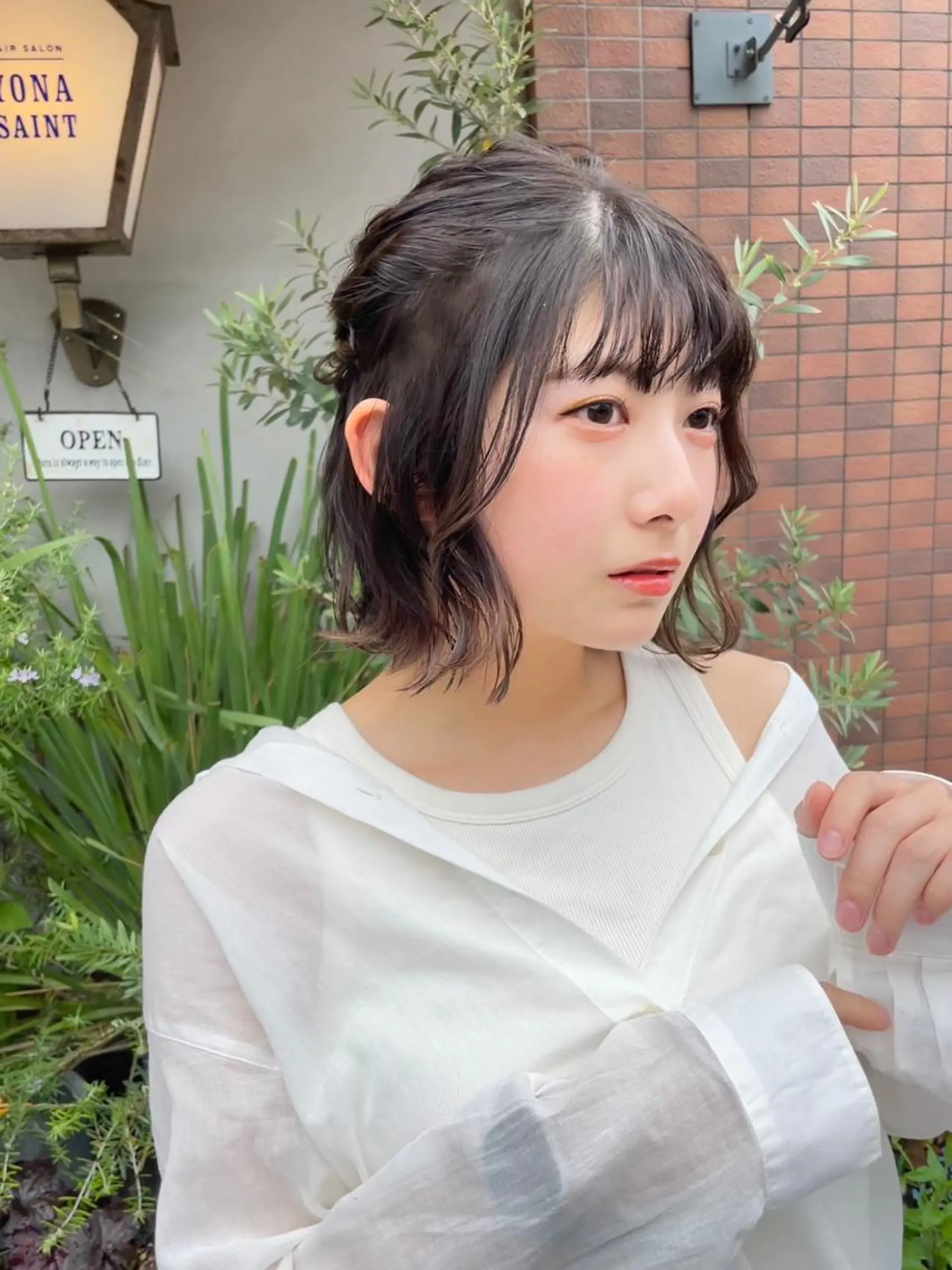 ショート KURIA‪‪*⋆ஐ ブリーチ/韓国ヘアのヘアスタイル