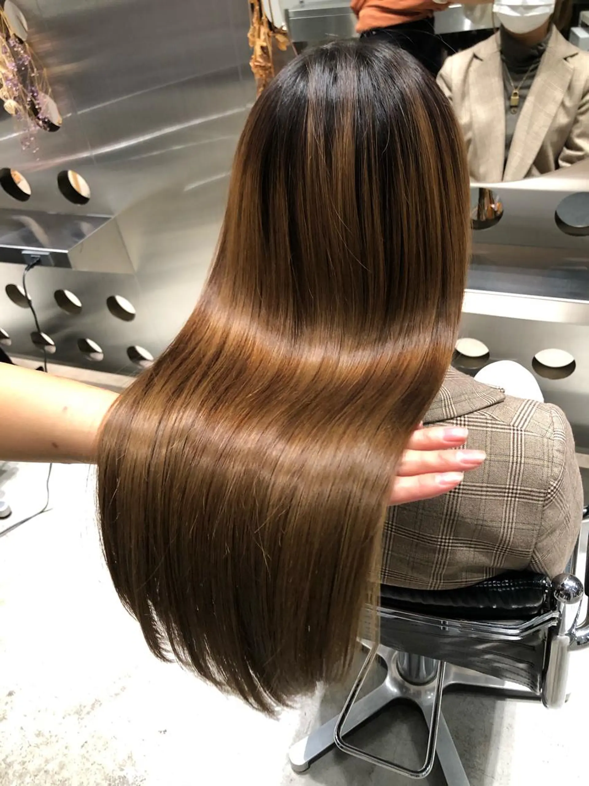 ロング 酸性ストレート 北花田美容師🍃村尾 光太/むらのヘアスタイル