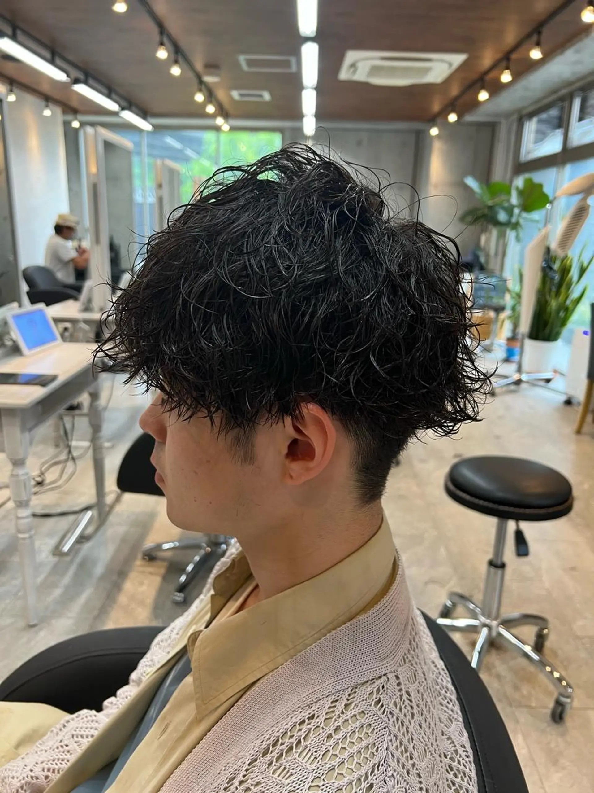 パーマ メンズ カット パーマ ⭕️メンズパーマ⭕️ 山口　裕太郎のヘアスタイル
