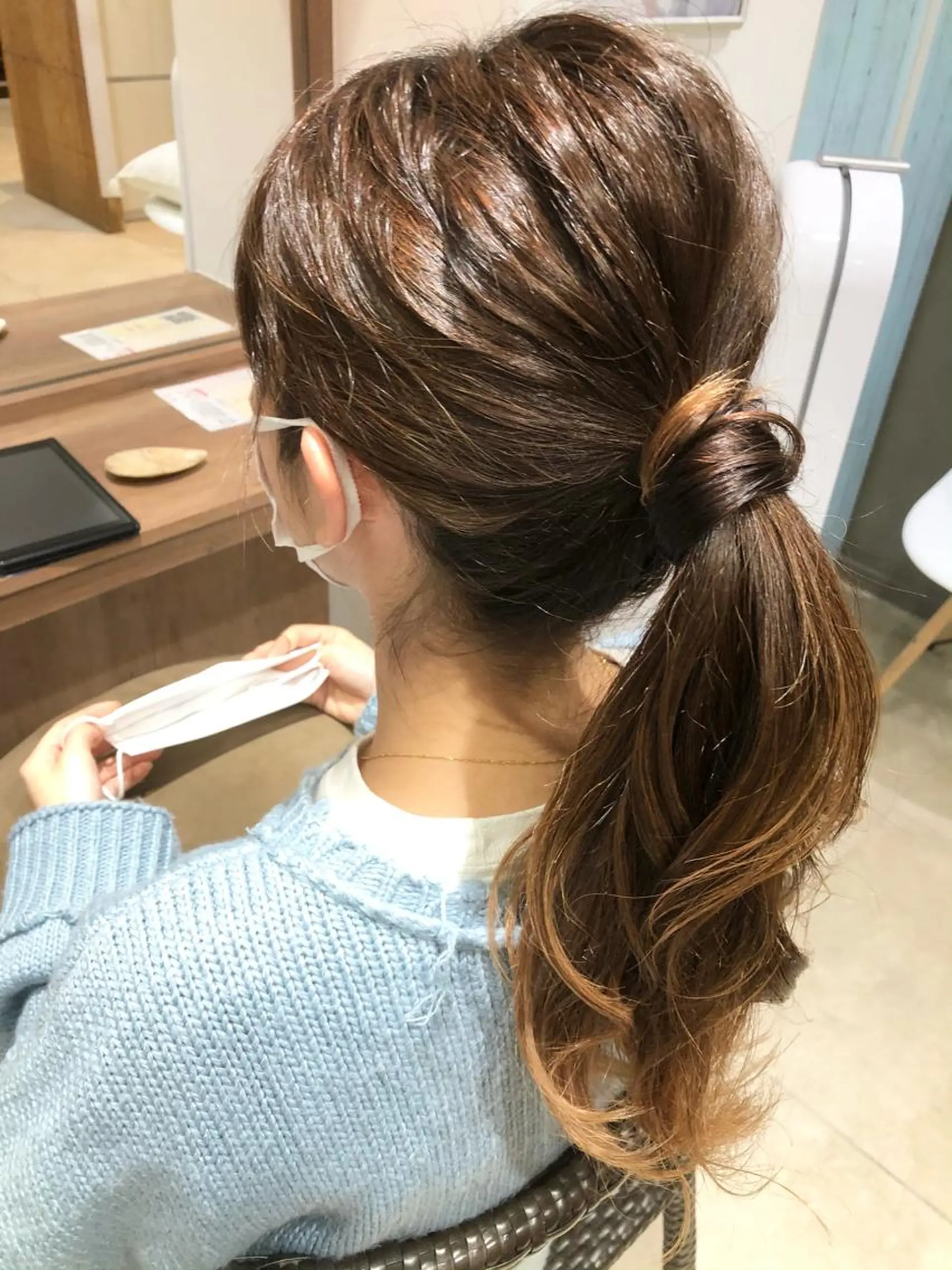 セミロング ヘアアレンジ 奥山 沙季(大井町)のヘアスタイル