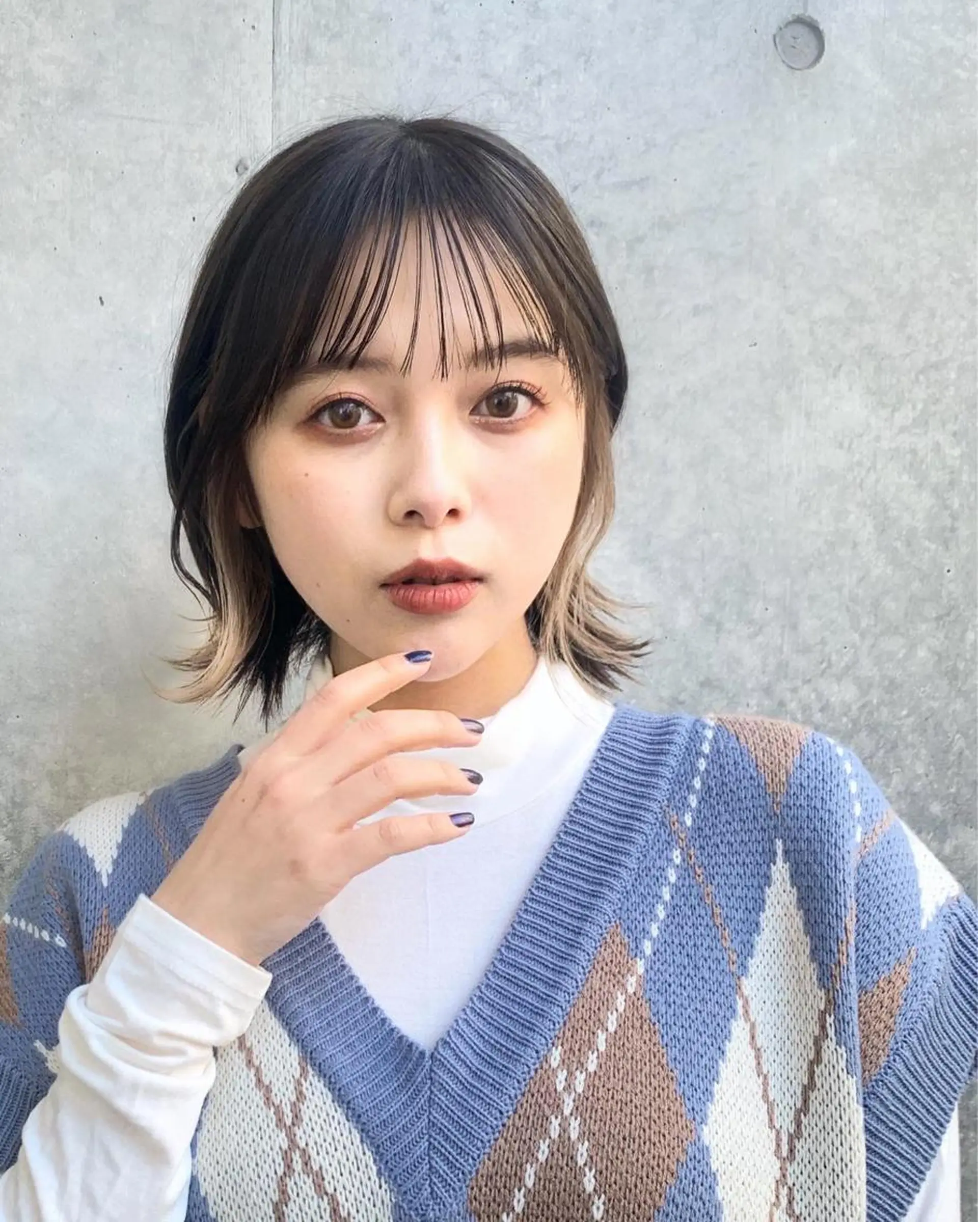 ショート カラー インナーカラー ボブ カット ヘアカラー トリートメント レイヤー専門家 ダブルカラー修のヘアスタイル