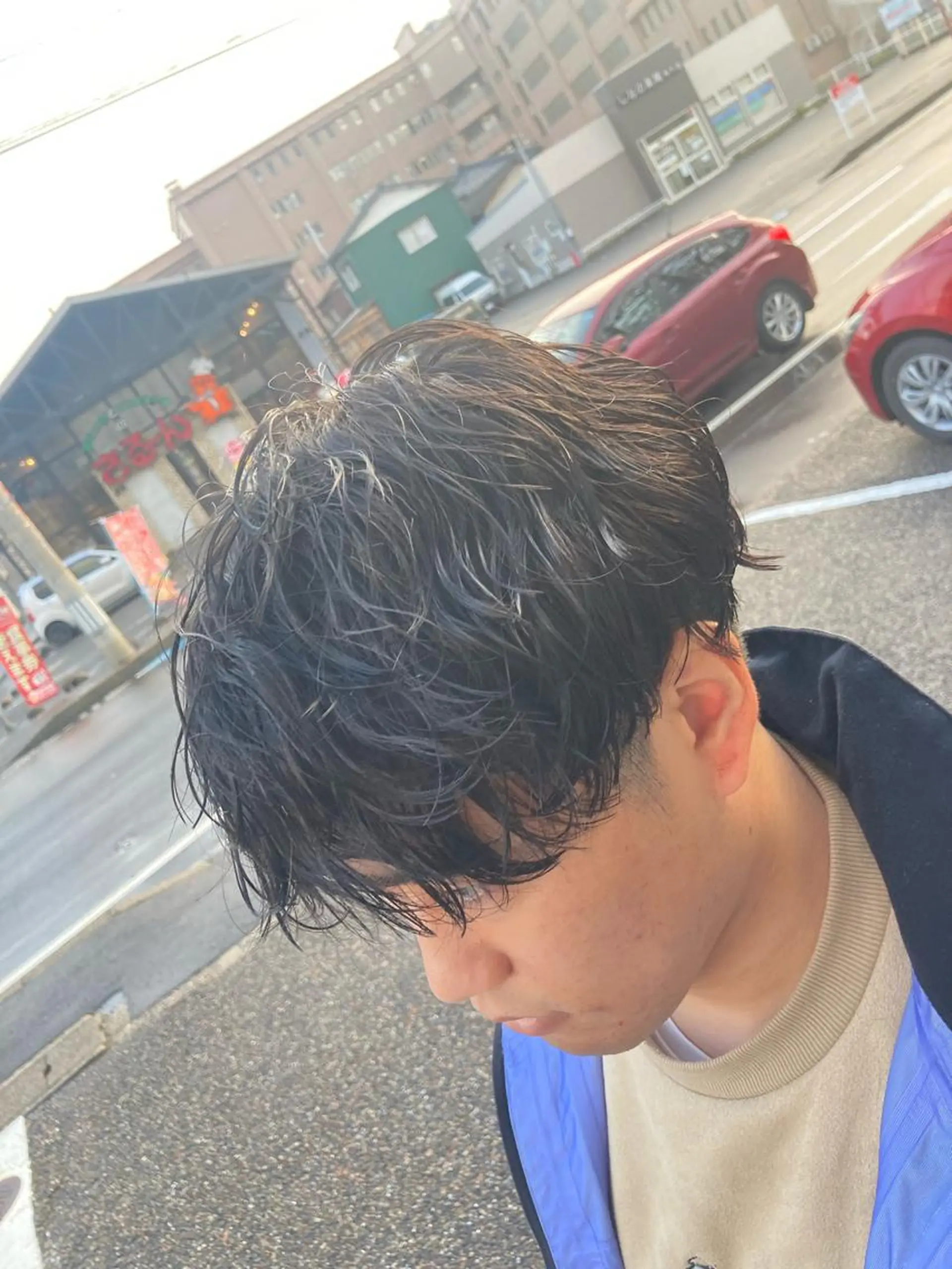 ミディアム パーマ メンズ 波巻きパーマ パーマが得意な【最高 悠斗】のヘアスタイル