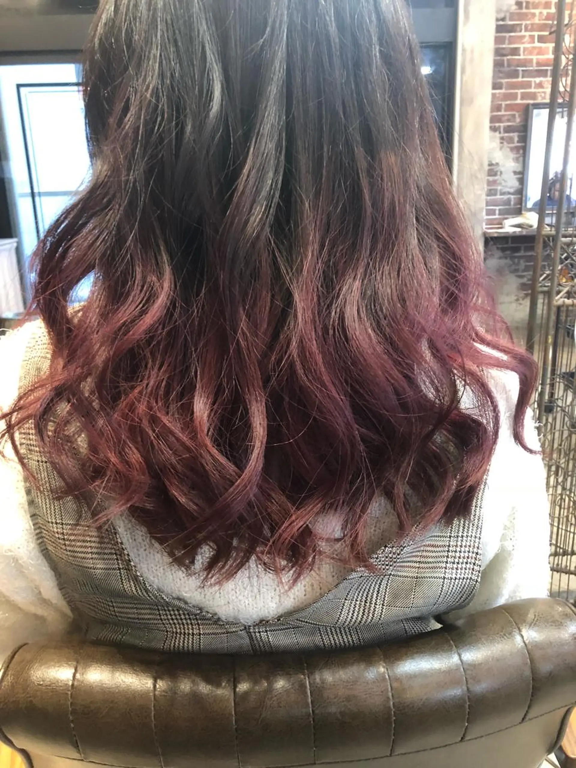 セミロング カラー 藤木 雅俊のヘアスタイル