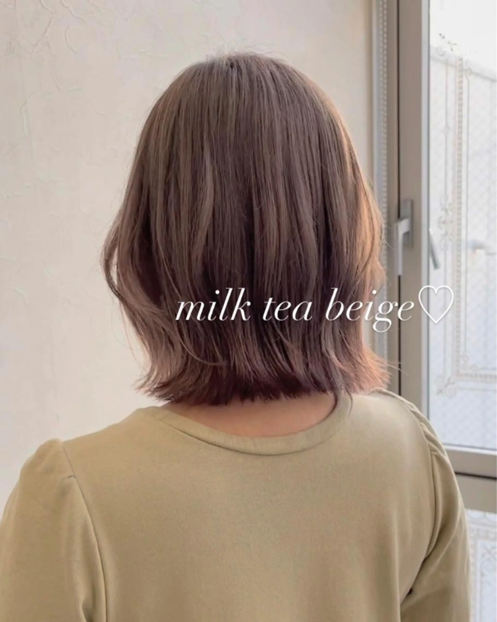 セミロング カラー nakahara madokaのヘアスタイル