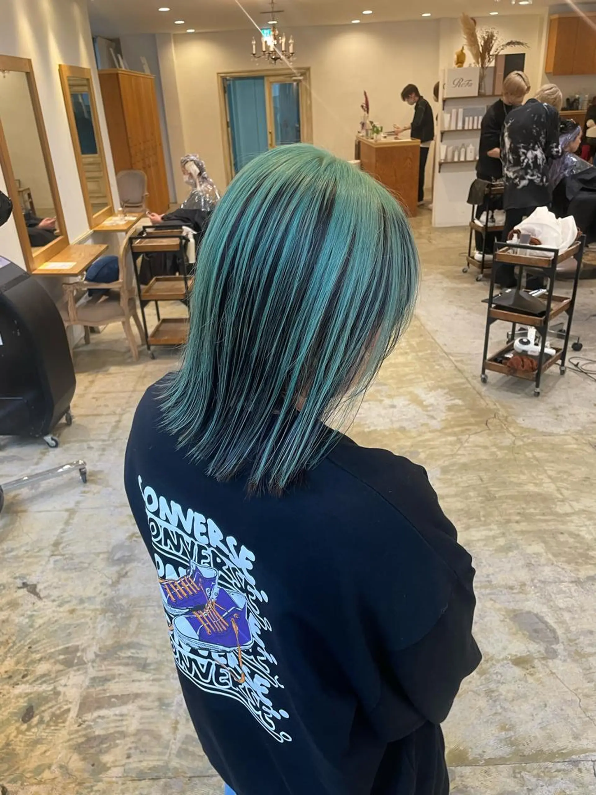 セミロング バレイヤージュモデル 小林匠❤️‍🔥のヘアスタイル