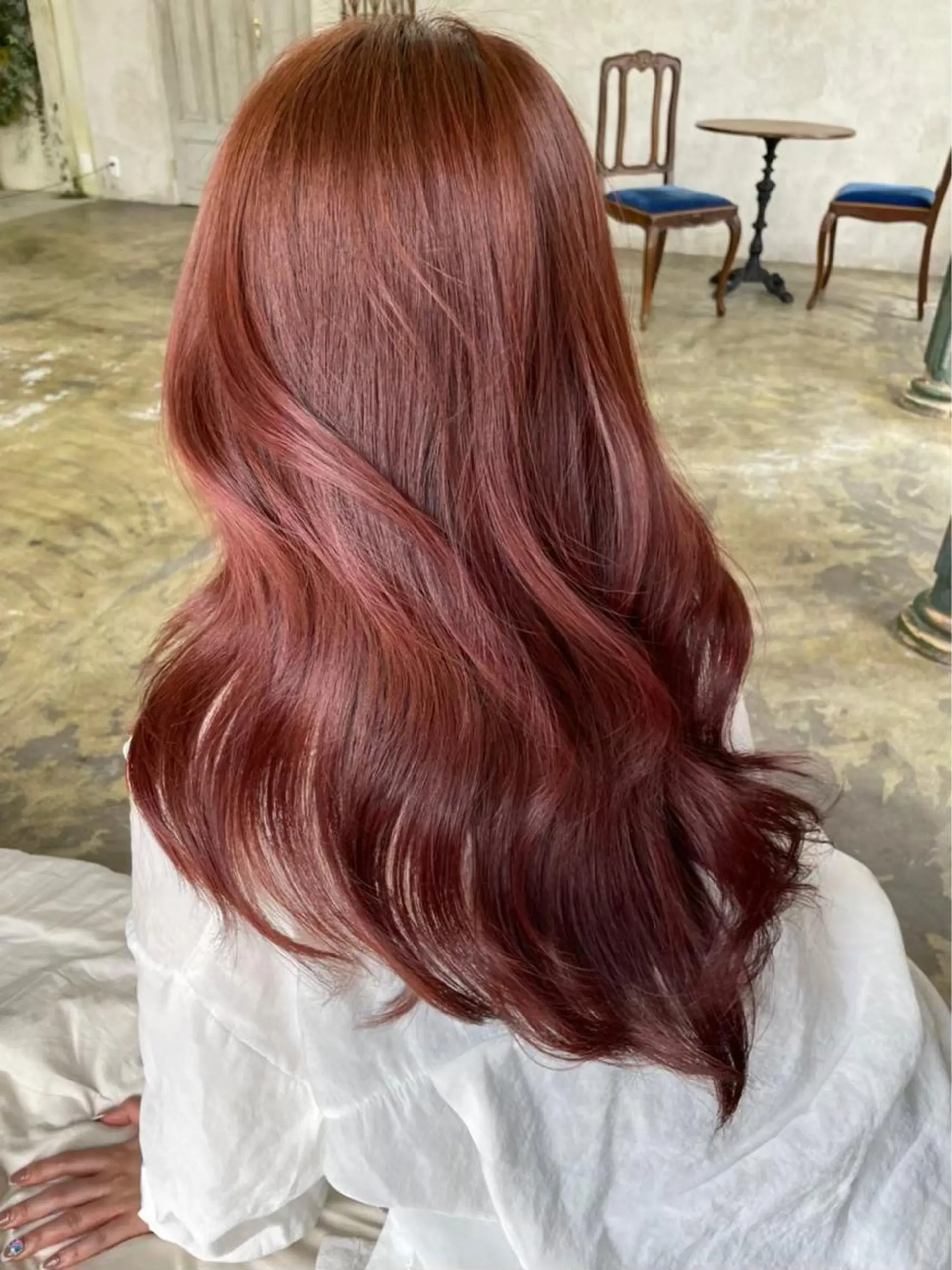 ロング カラー 髪質改善 トリートメント レイヤー/艶カラー /韓国ヘア/高松のヘアスタイル