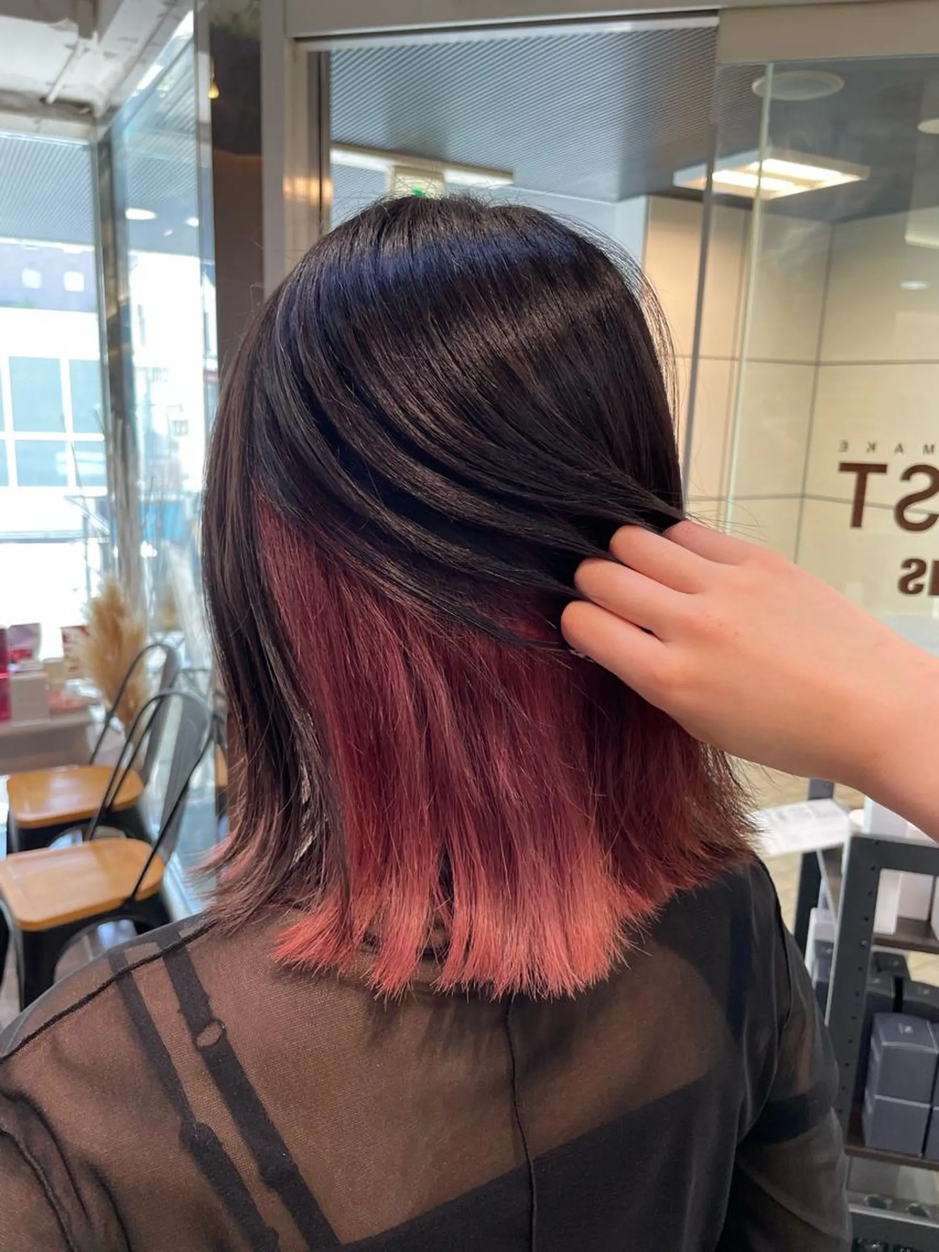 セミロング カラー 個性派ネイル 🌼 ハルカ ♡のマツエク・マツパデザイン