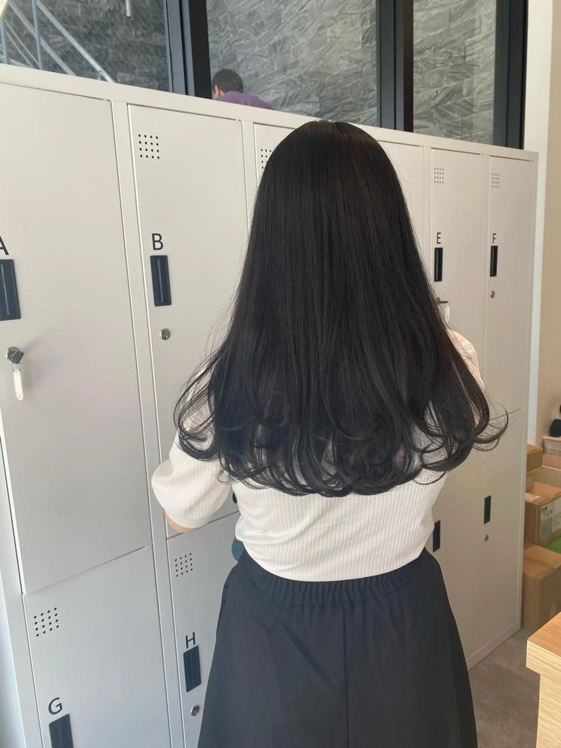 ロング カラー 黒髪 オスズ 🎀´-のヘアスタイル