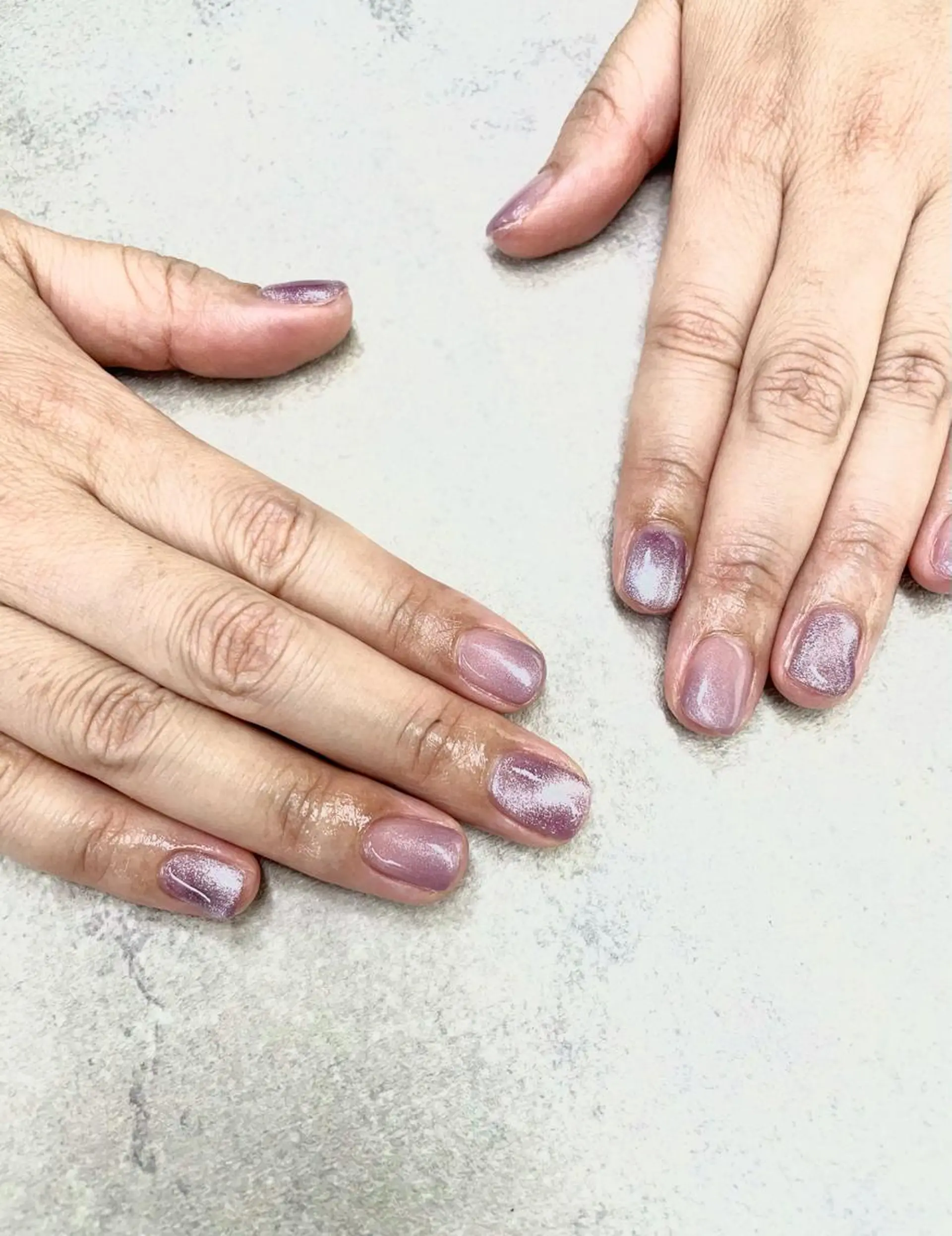 ネイル マグネットネイル パープル FASTNAIL PLUS 新宿店のネイルデザイン