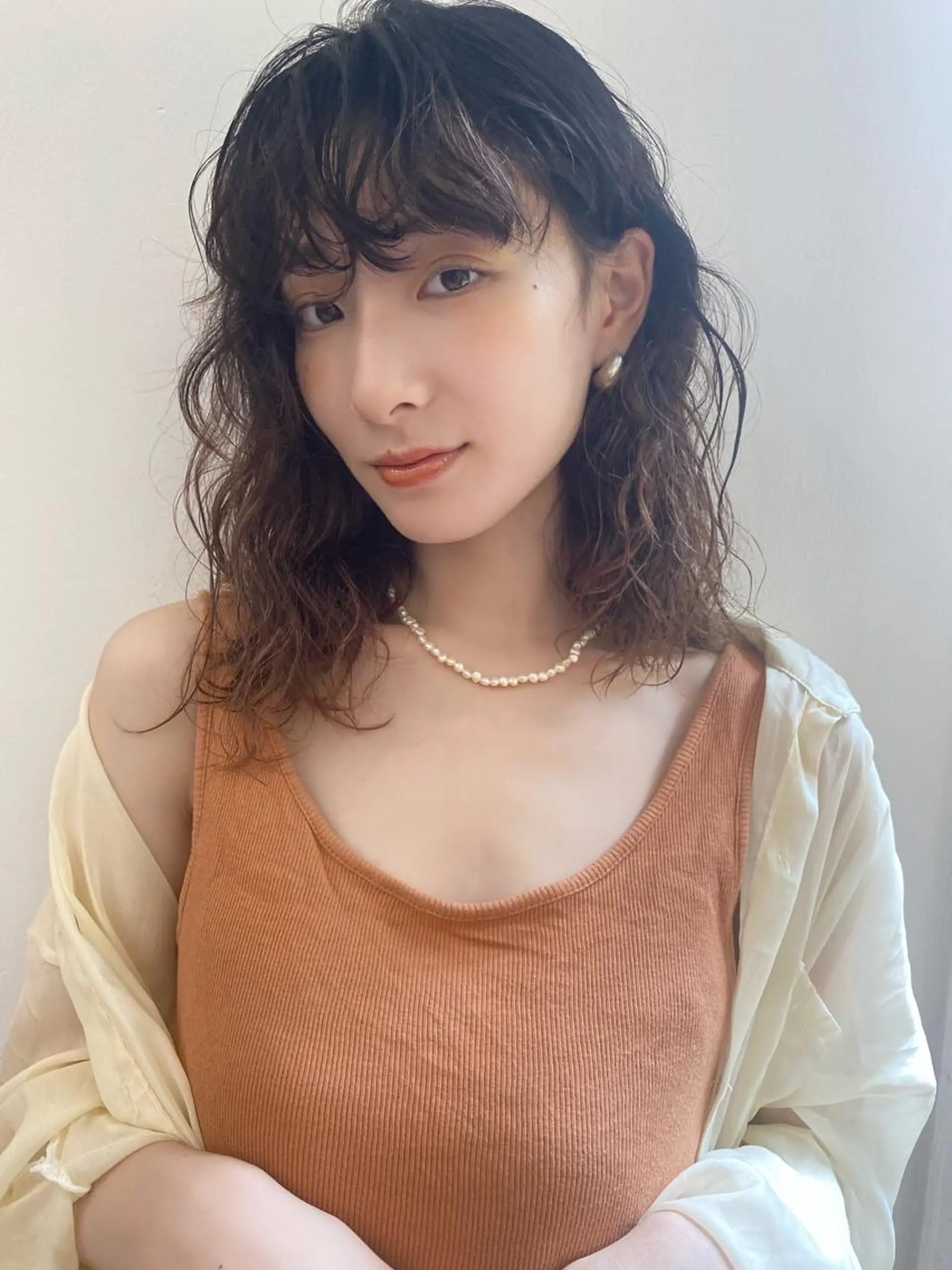 ミディアム パーマ 🍃透明感スタイル ｙｕ-ｋａ🍃のヘアスタイル