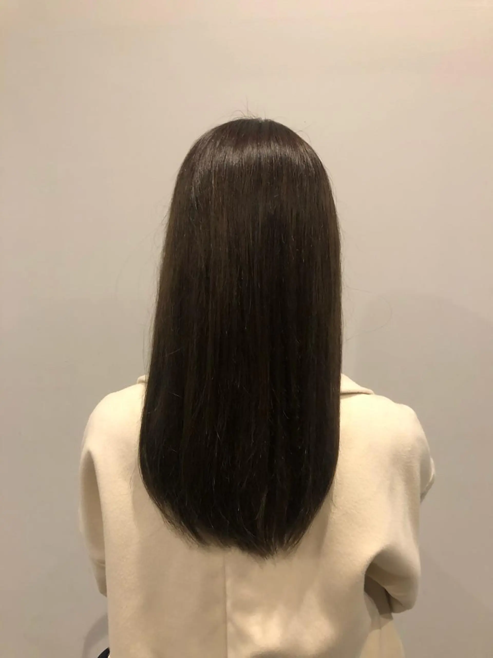 セミロング 顔周りカット 縮毛矯正 ケアブリーチ/ボブ/ honoのヘアスタイル