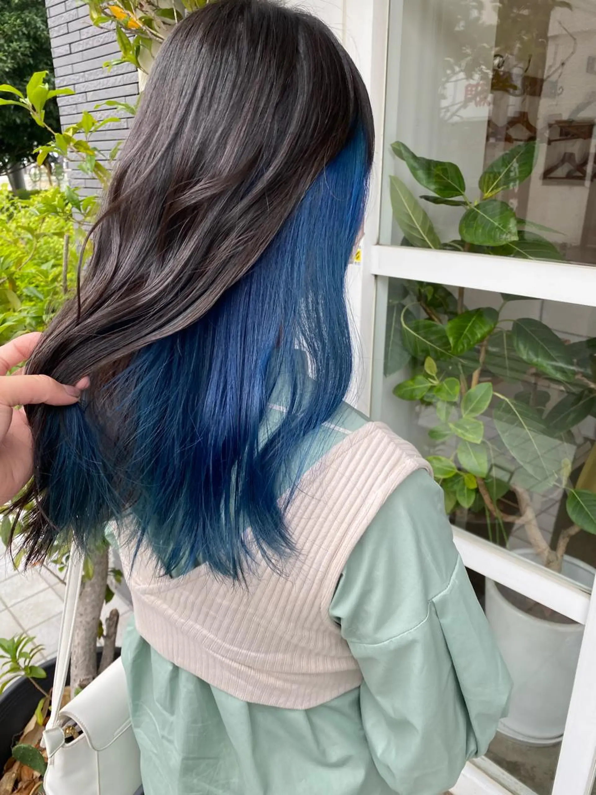 ミディアム カラー ブリーチ カット ヘアカラー トリートメント わかばやし ゆうこのヘアスタイル