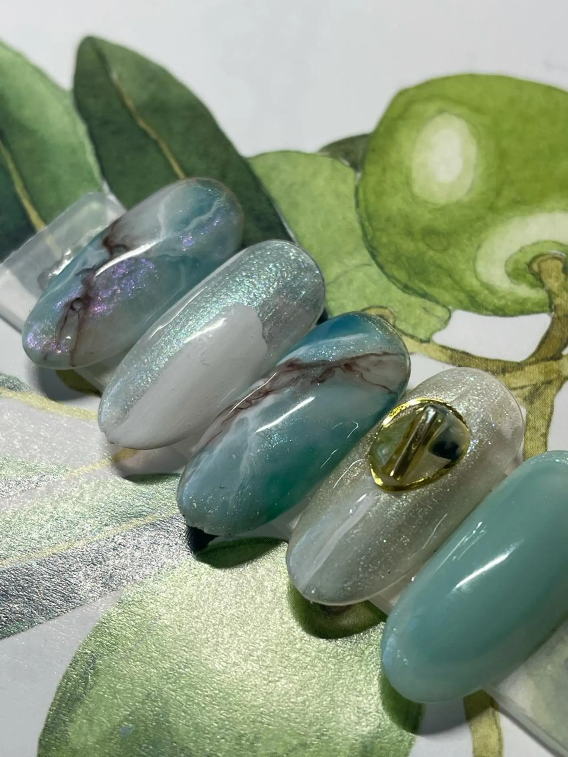 ネイル アートネイル ニュアンスネイル 奥園 良恵のネイルデザイン