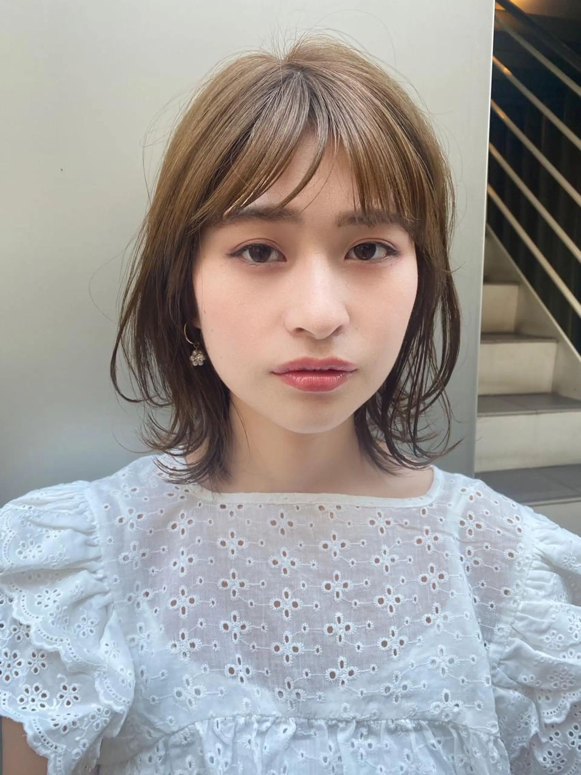 ミディアム カラー カット ヘアカラー ボブ、ミディアム得意 🤍Emmy🤍のヘアスタイル