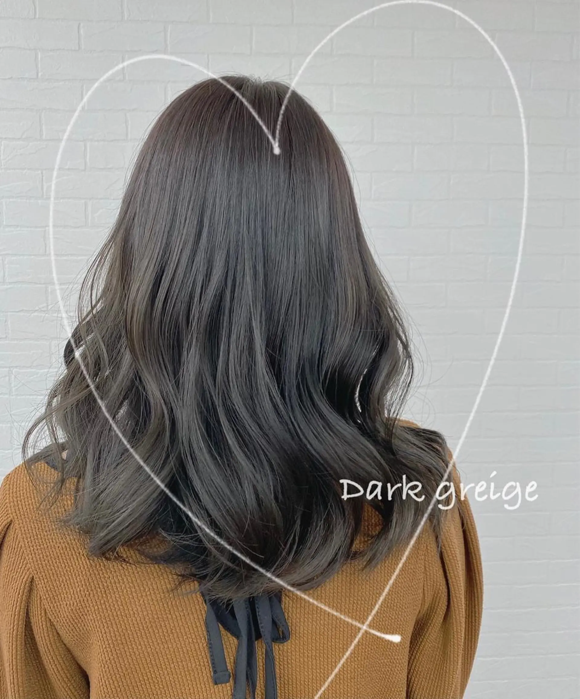 セミロング カラー ダークグレー ダークグレージュ グレージュ GRANLUSSO 〜グランルッソ駅前店所属・木口 嘉美のヘアスタイル