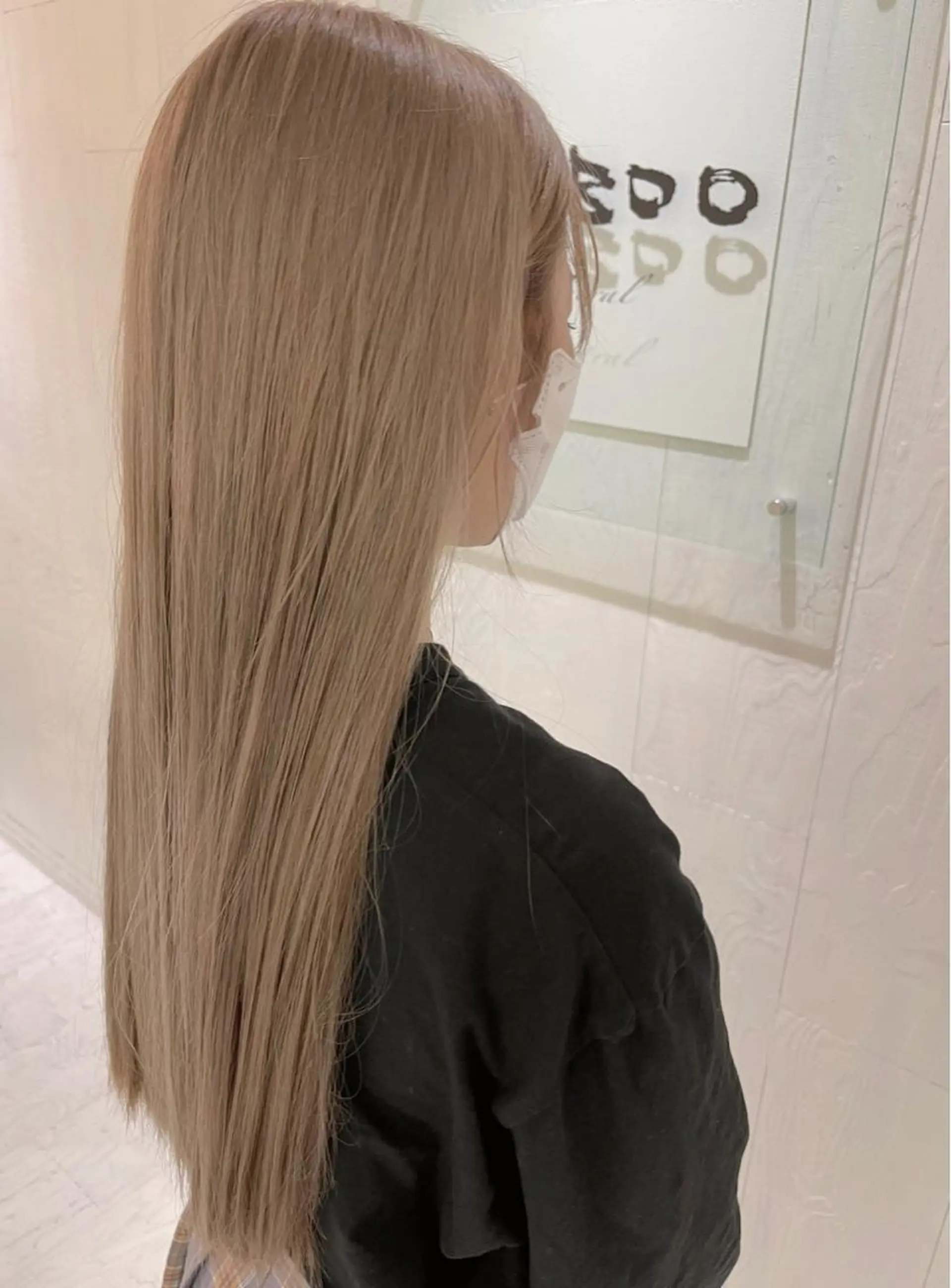 ロング ボブ ハイライト 髪質改善 韓国風ヘア トリートメント BRIDGE HAIR所属・BRIDGE あきらのヘアスタイル